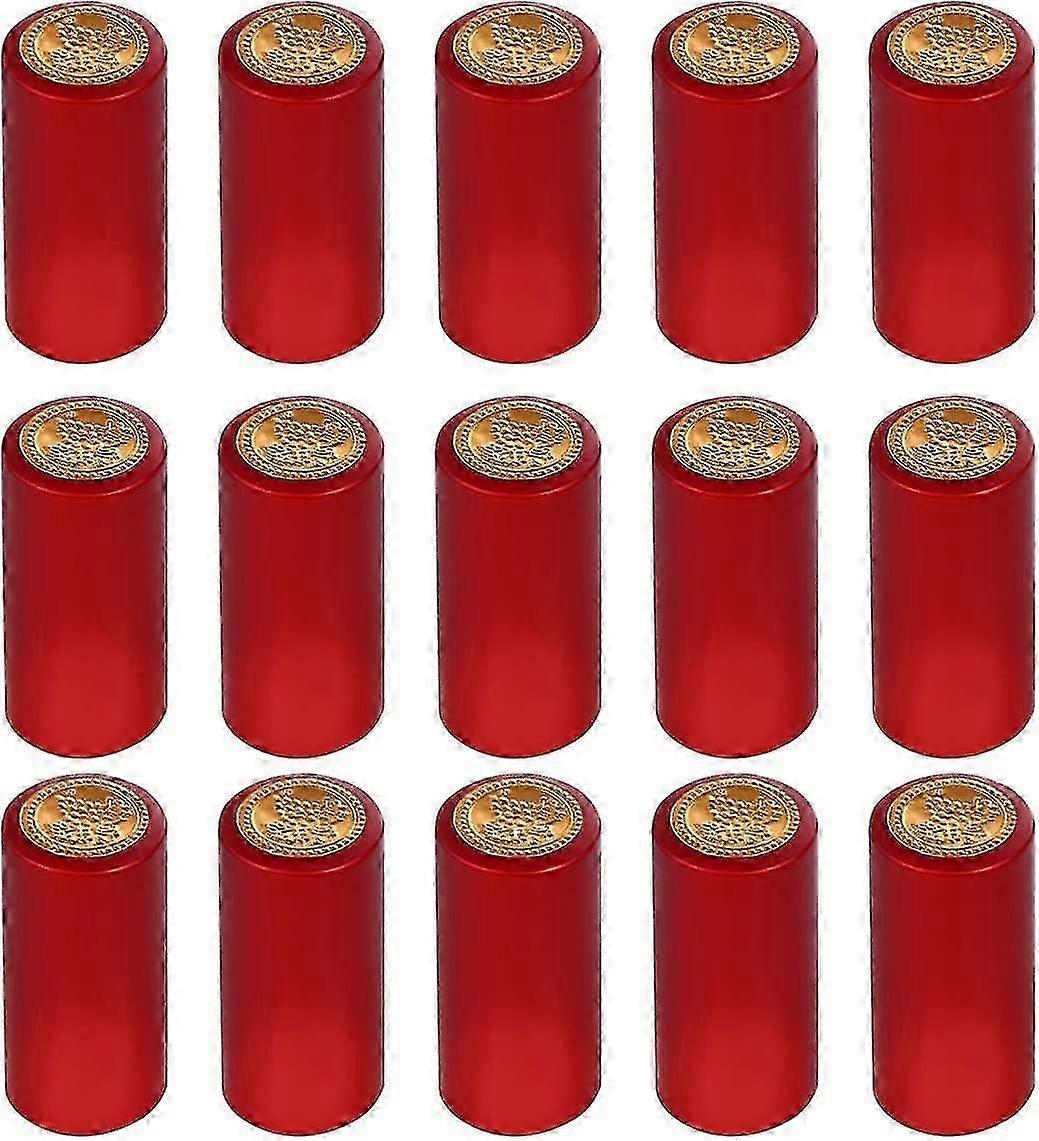 100pcs/ Set Pvc Heat Shrink Capsules Wine Shrink Wrap Bottle Caps