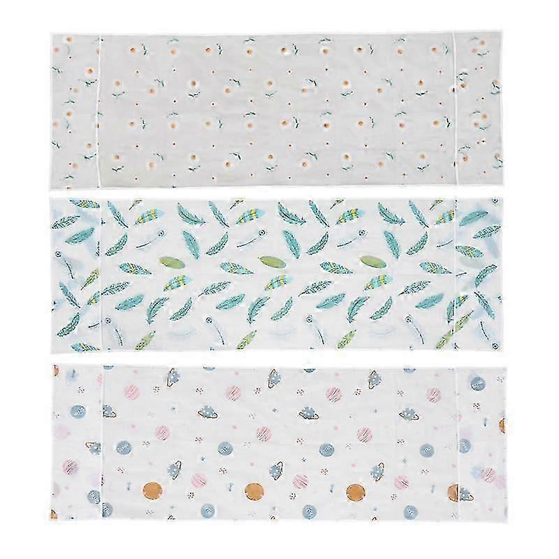 3pcs Refrigerator Dust Cover With Storage Pockets Bag