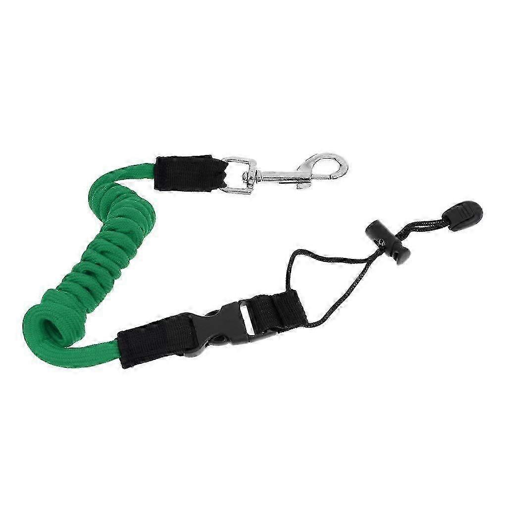 2-Piece Kayak Paddle Elastic Straps - Green Leash Accessories