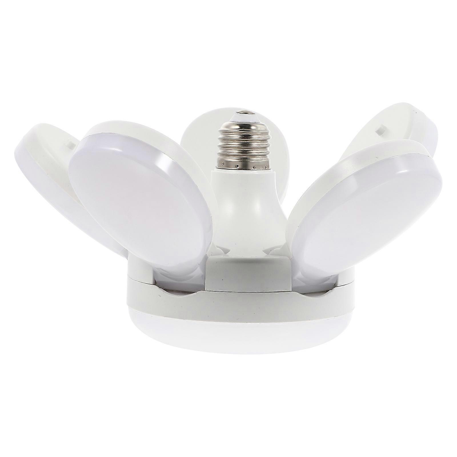 White Foldable Garage Light with Plastic Material for Brightening Your Garage Space 1pc