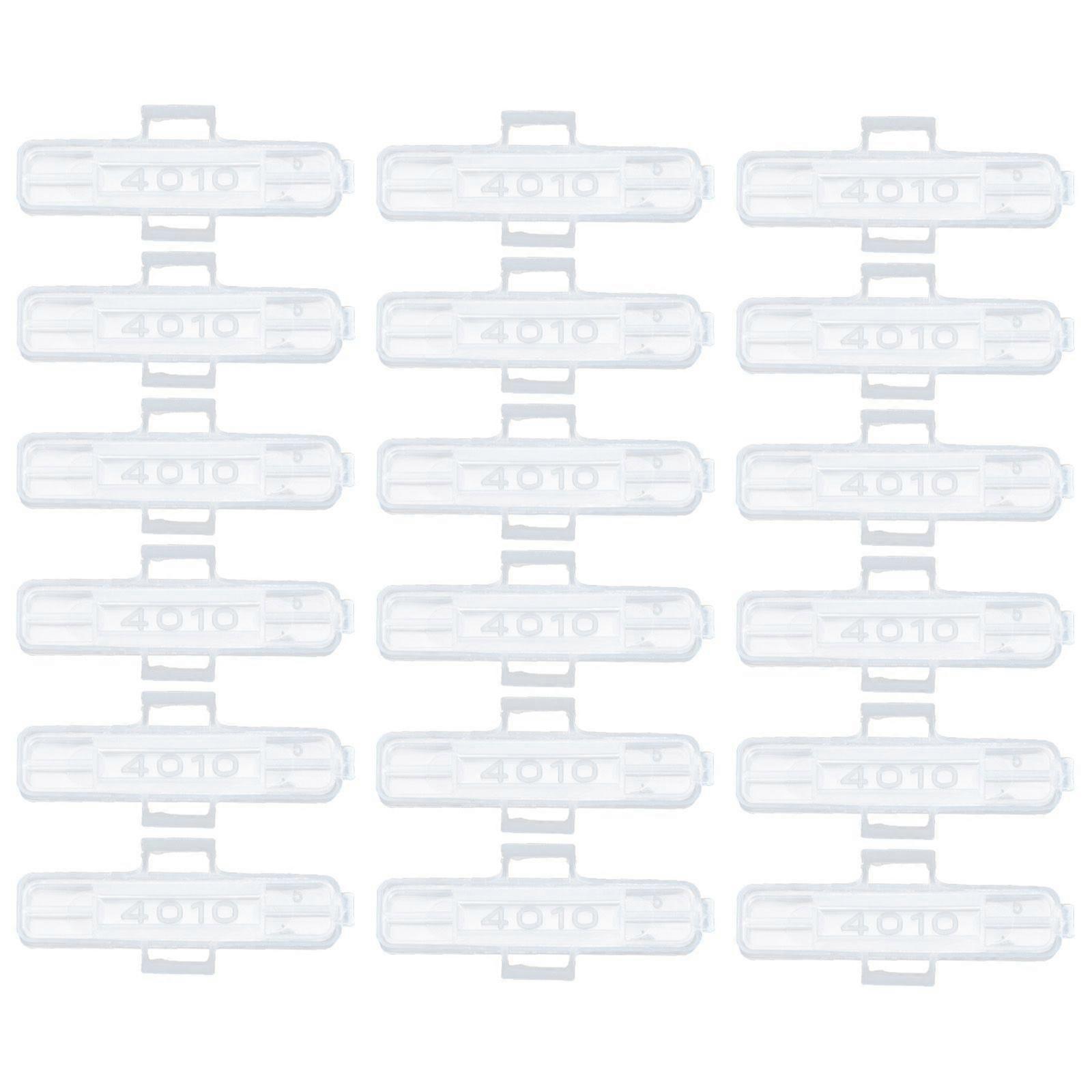 100pcs Transparent Cable Label Sign Identification Case Wire Sign Name Holder