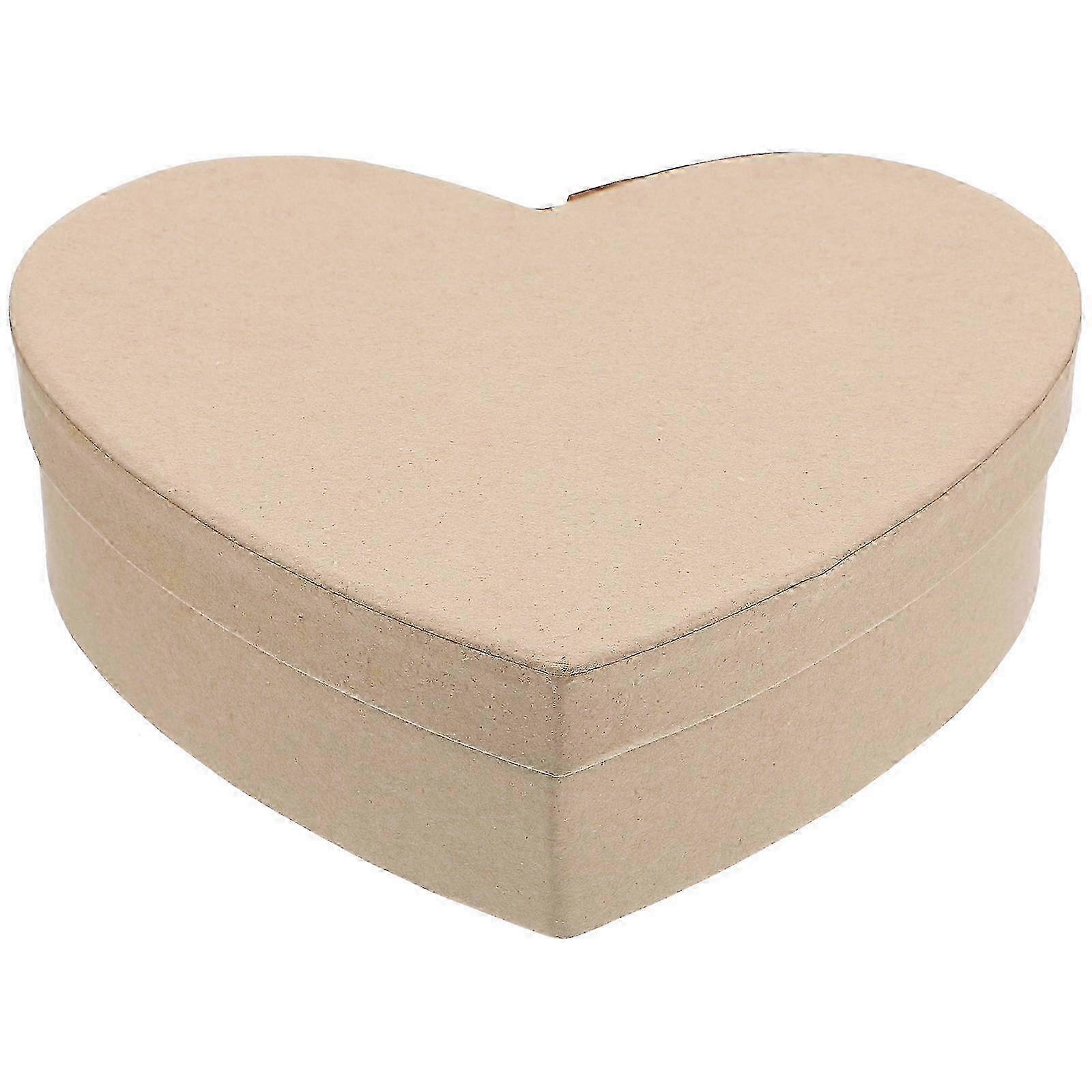 Pudełko upominkowe DIY w kształcie serca na Walentynki, urodziny i specjalne okazje - pudełko rzemieślnicze 16,5x12,5x5cm