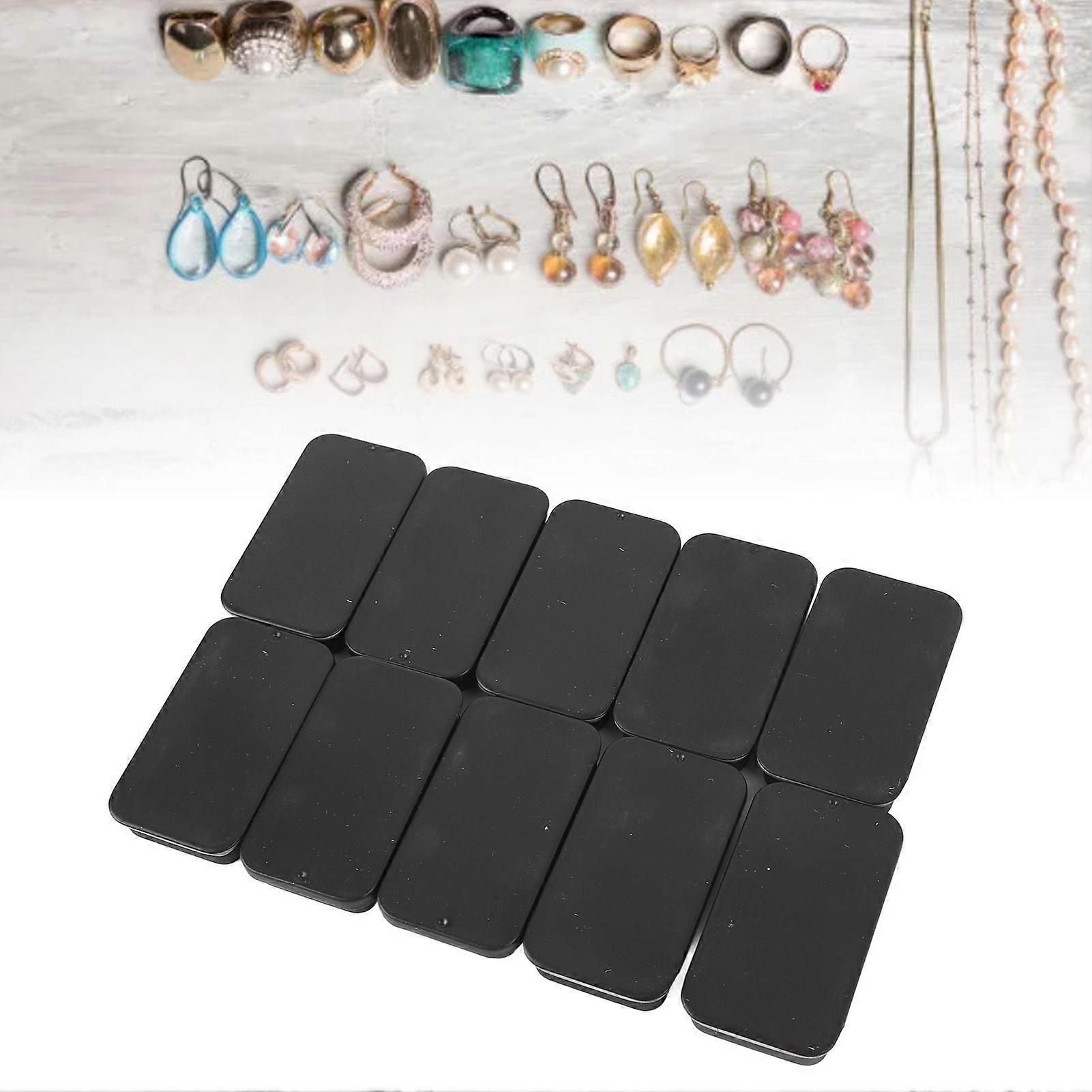 10 Pcs Mini Slide Top Metal Boxes Leakproof Portable Containers