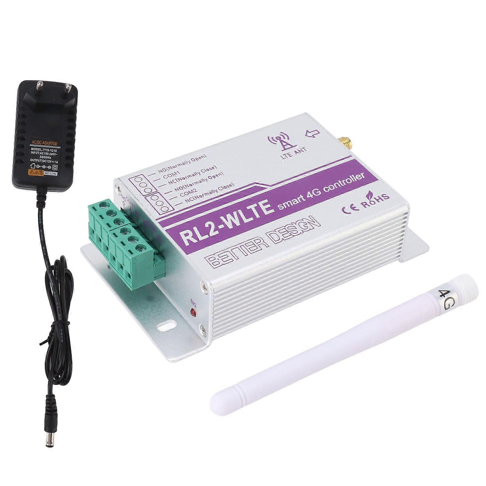 GSM Gate Opener 2 Channel 4G APP Remote Control Light Relay Switch for Garage Door Factory Automation