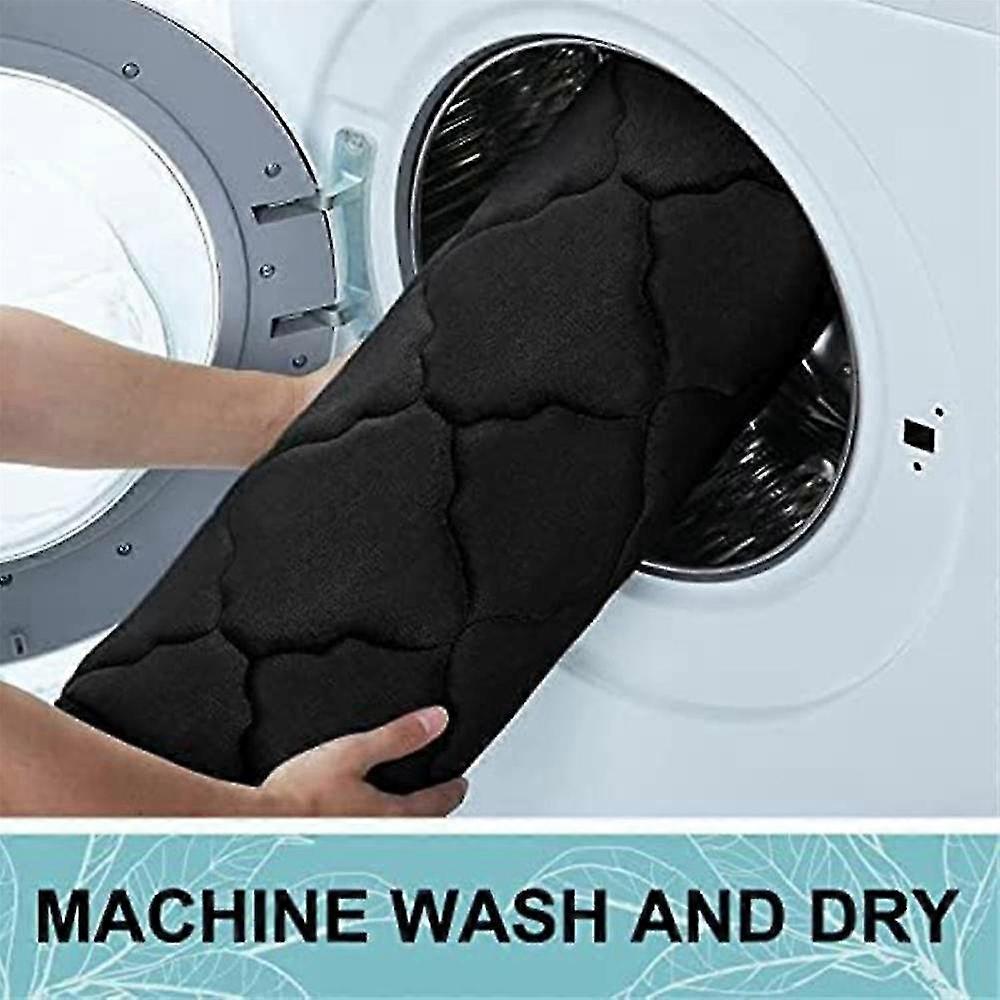Memory Foam Bath Mat Rug , Ultra Soft Non- And Absorbent Bathroom R...