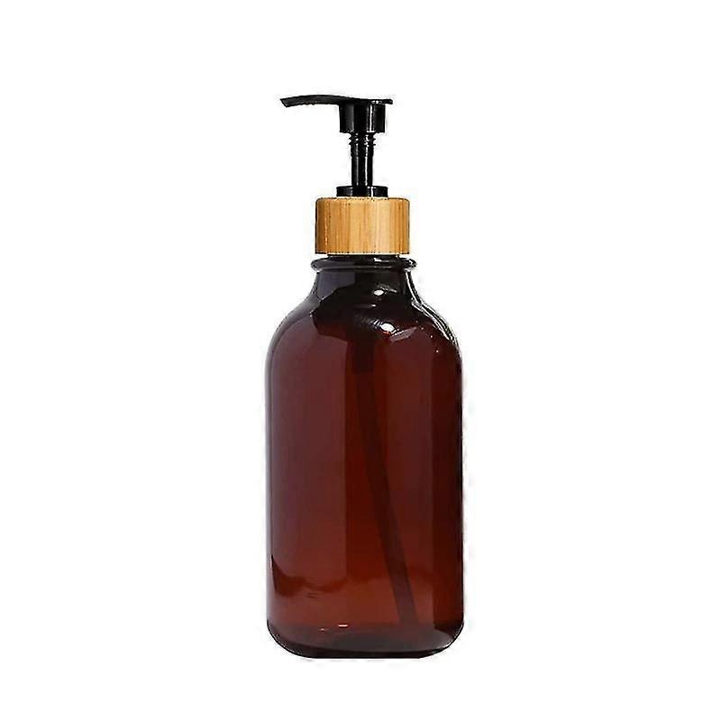 Press-Type Empty Bottle - 1 Piece, PP Material, Brown