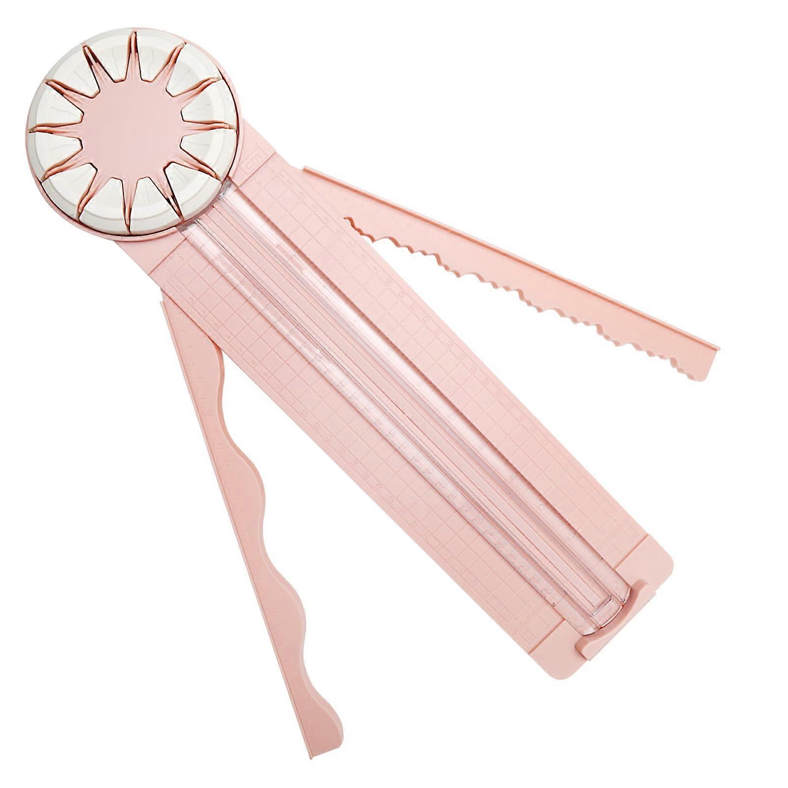12 in 1 Rolling Paper Cutter, Scrapbook Paper Cutting Tool, Rotary Paper Trimmer, Ruler Edge Cutter With Measurements