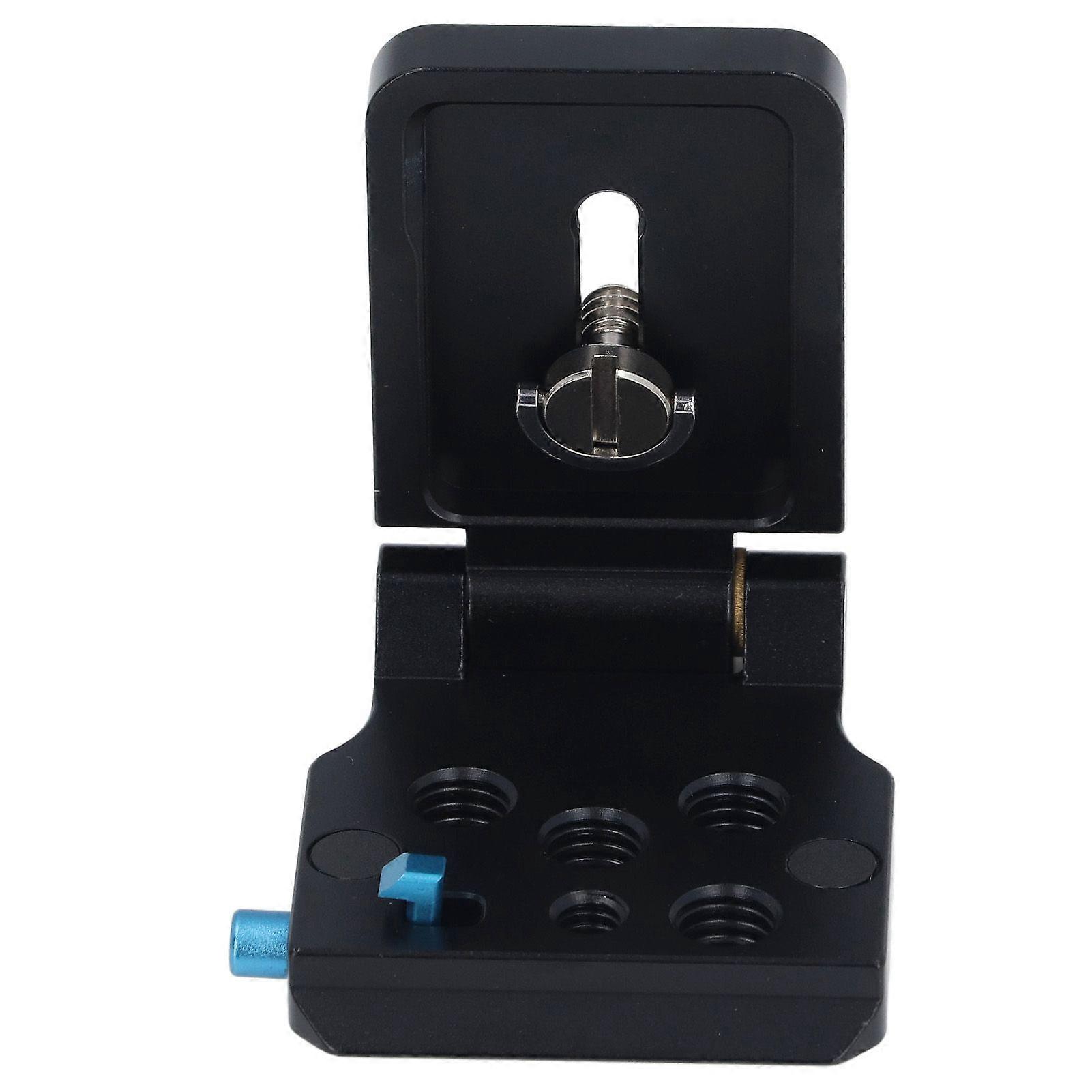 Foldable Camera L Bracket Vertical Horizontal Switching Tripod Quick Release Plate with 1/4 3/8 Inch Screw Hole for DSLR Cameras Stabilizers