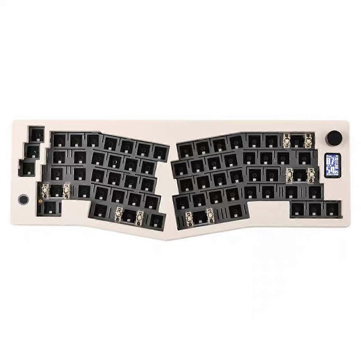 ABM066 -Mode Mechanical Keyboard Ergonomic Gasket Bluetooth VIA Customization Kit Multi-Function,Cr