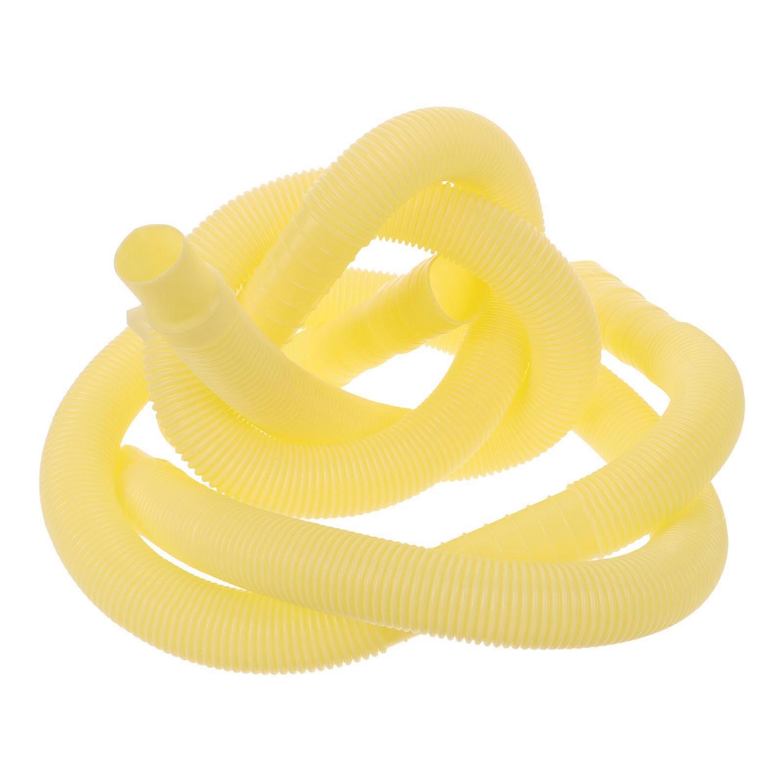 Washing Machine Extension Hose Kit with Durable PVC Material for Home Use Light Yellow 2 Pieces