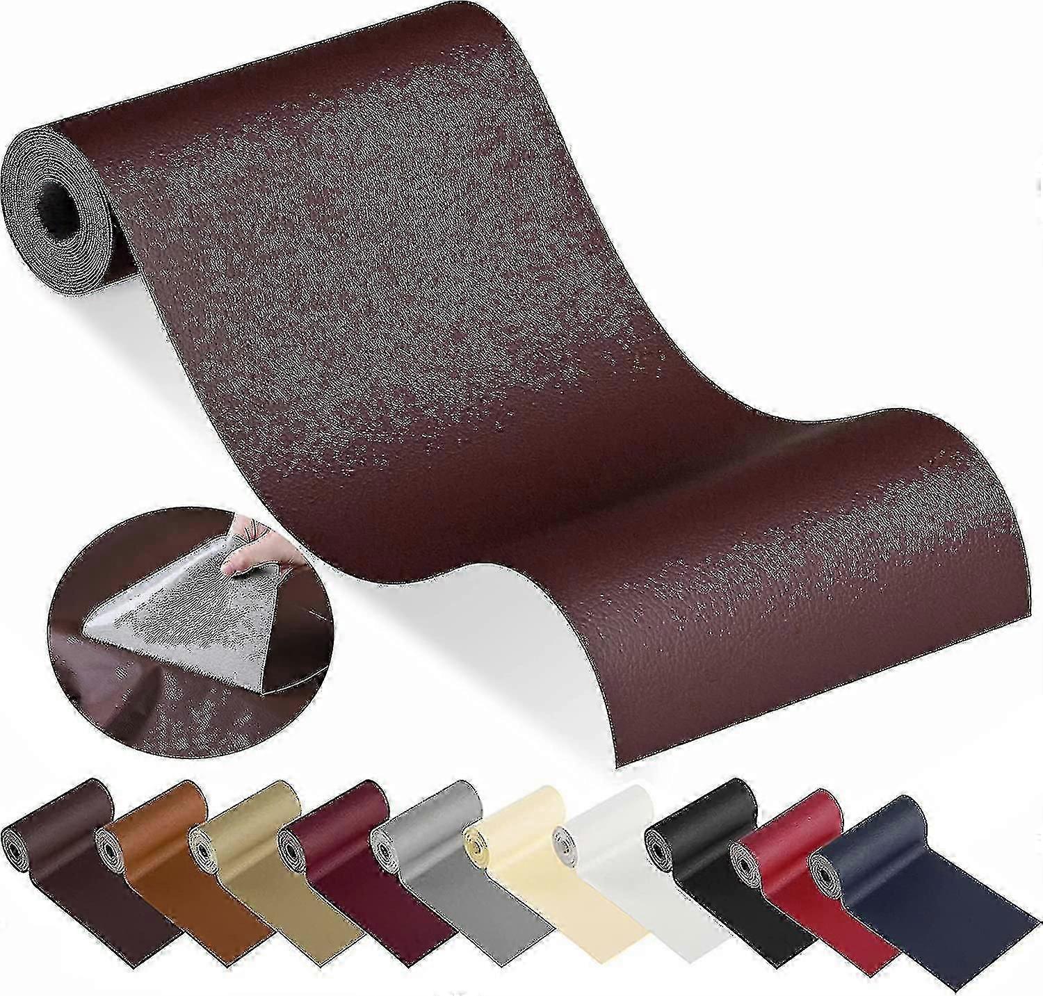 Selvklebende Lær Reparasjon Patch Sofa Sofa Bilsete Stol Renovering Klistremerke (FPK11)