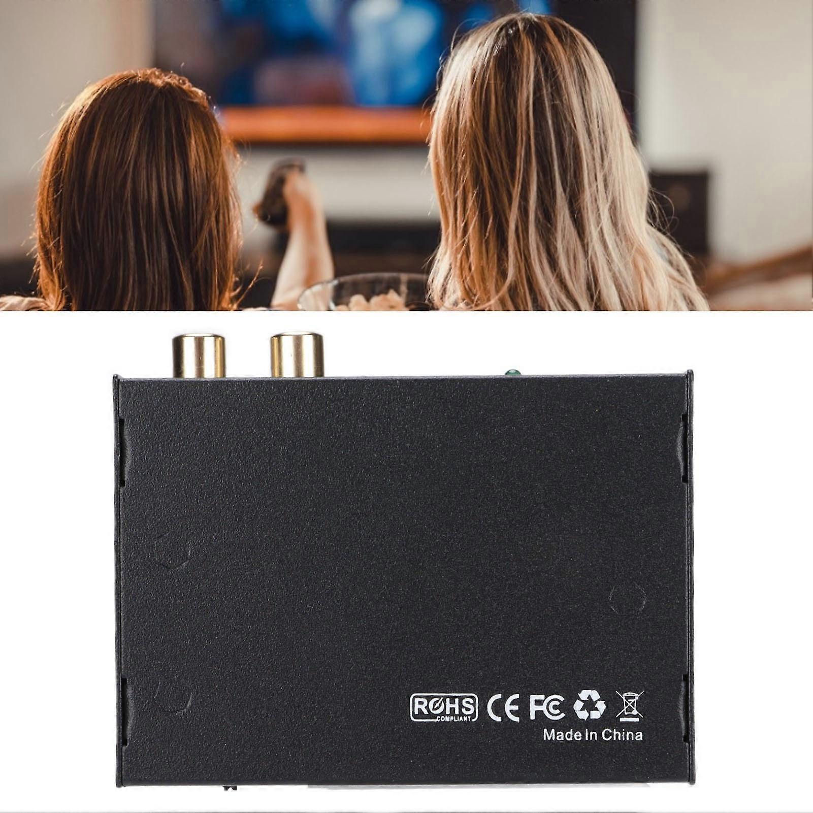 HD Multimedia Interface 1 to 2 Splitter 4K 5.1CH Black Iron Box