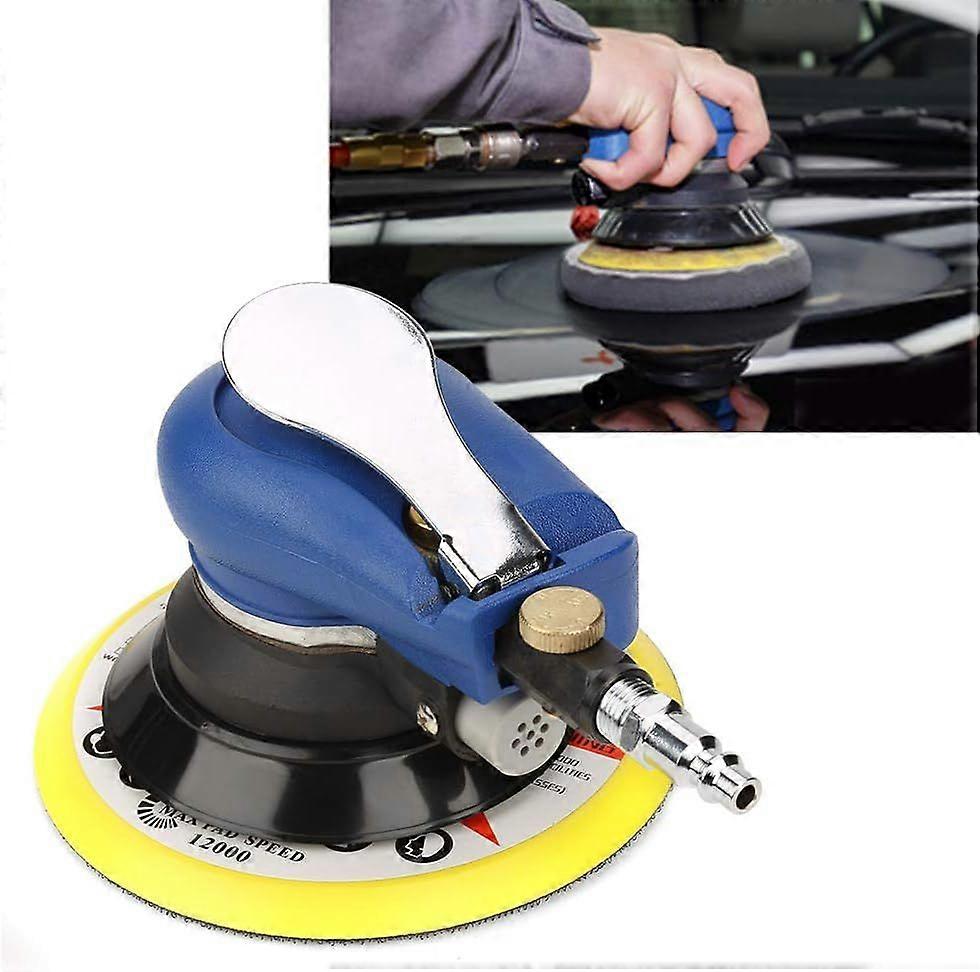 5"/6" High Efficiency Air Sander, Quiet Orbital Sander for Round Polisher with