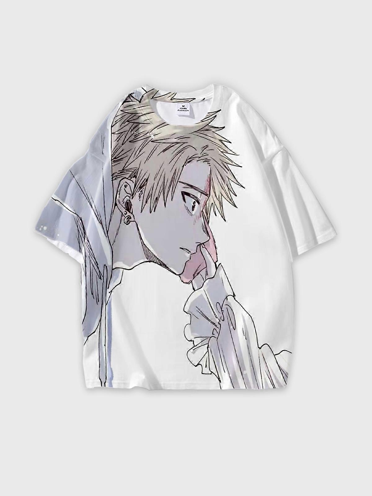 T-Shirt Short Sleeve Round Neck, Summer Casual Loose Graphic Tee, Unisex The Fragrant Flower Blooms with Dignity W2262