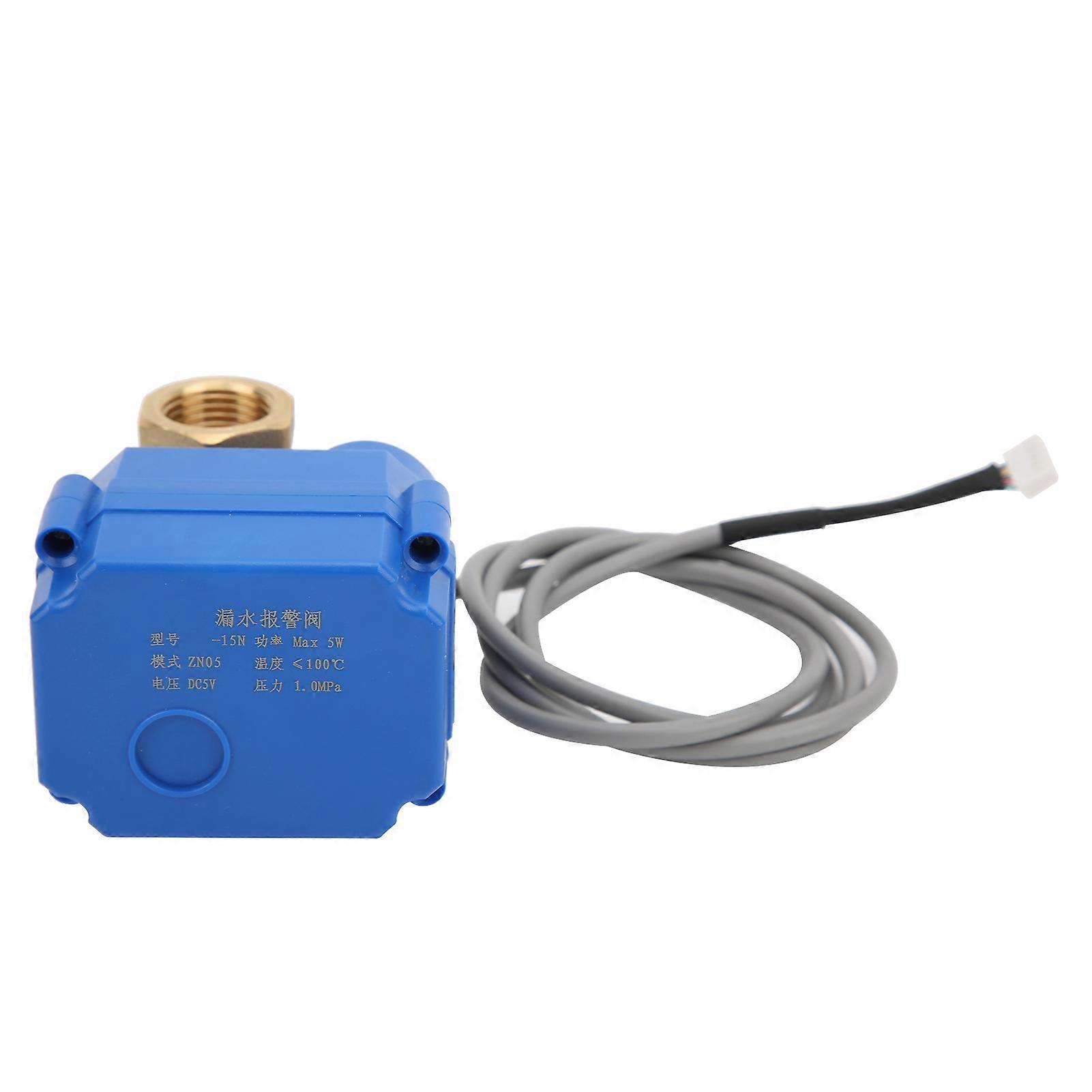Water Leak Sensor with DN15 Valve 2-Way Audible Alarm System