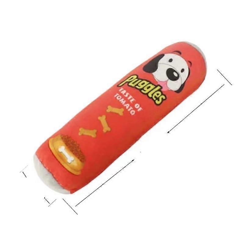 Stuffed Raw Dog Joint Plush Squeaker Molar Toys Small Size Pet Resistant Interactive Chew Toy For Dogs