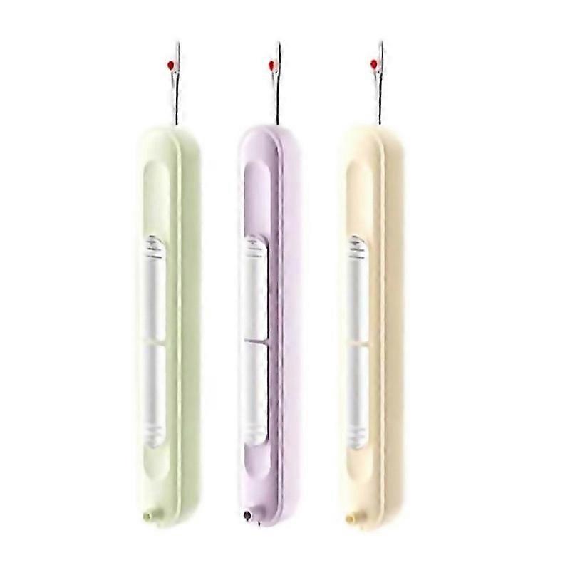 For 3pcs Plugin Needle Threader Upgraded Needle Threader Seam Ripper Tool For Hand Sewing Knitting