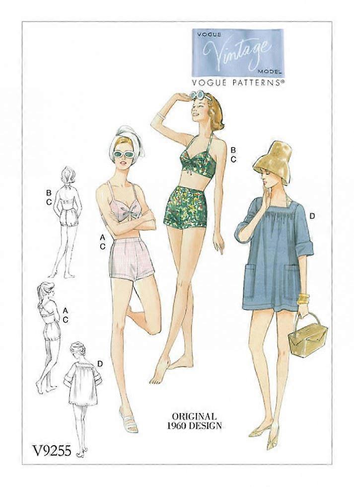 Vogue Sewing Pattern 9255 Women A5 (6-8-10-12-14)