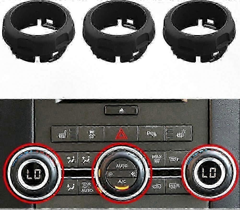 3-Pack Climate Control Knobs for SUV Models 2009-2013 Compatible with Various Brands and Models LR029591