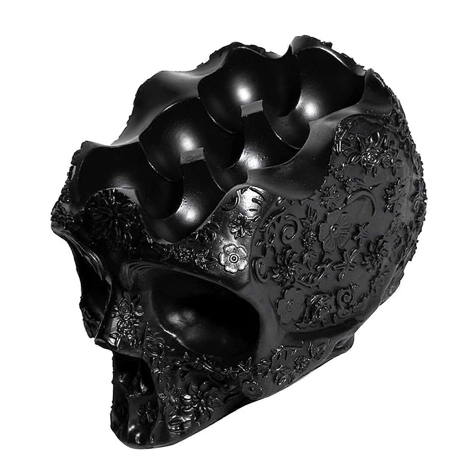 Resin Gothic Skull Egg Holder for 6 Eggs Multifunctional Desktop Ornament
