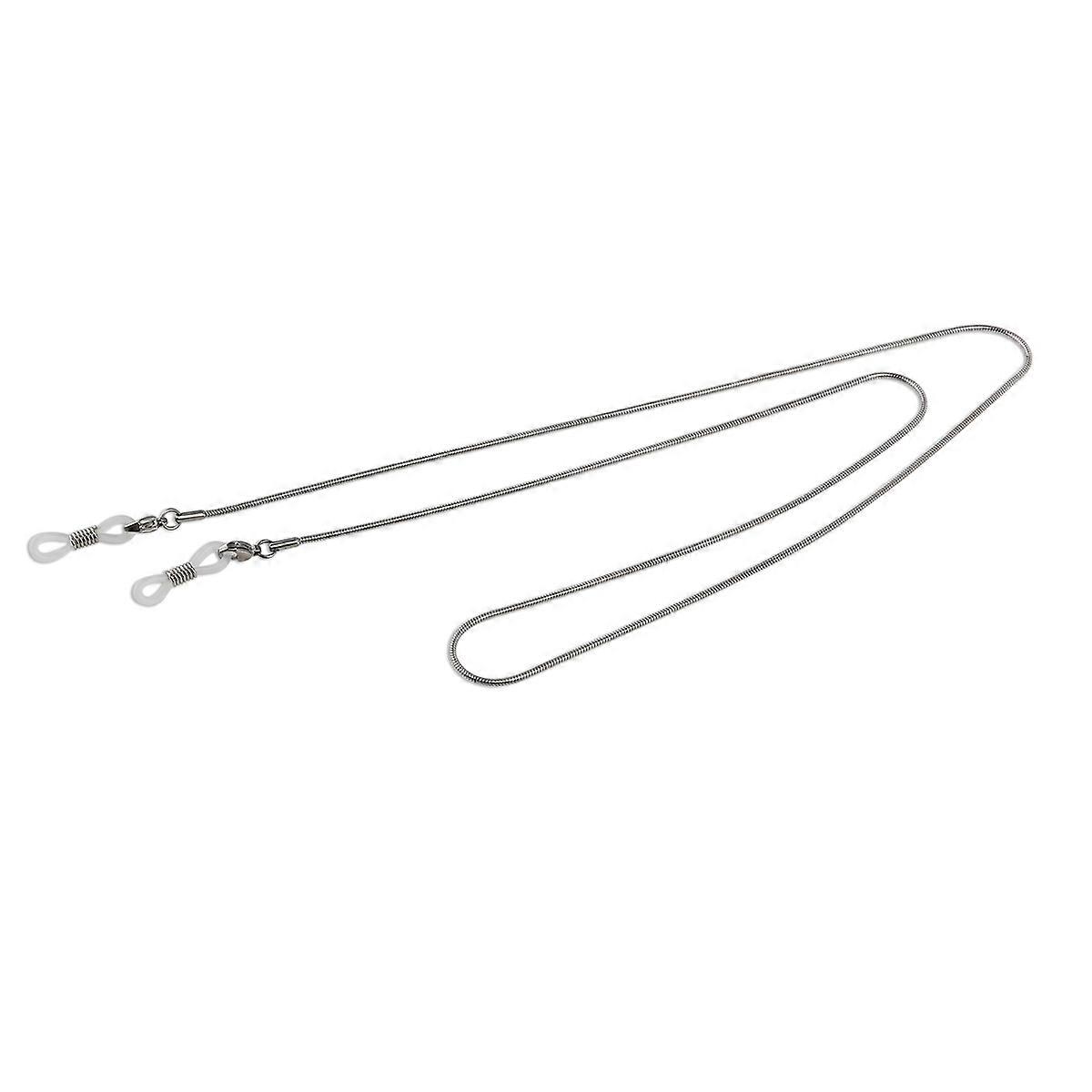 White Stainless Steel Eyeglass Chain for Holding Use 1 Piece Tinksky Neck Strap
