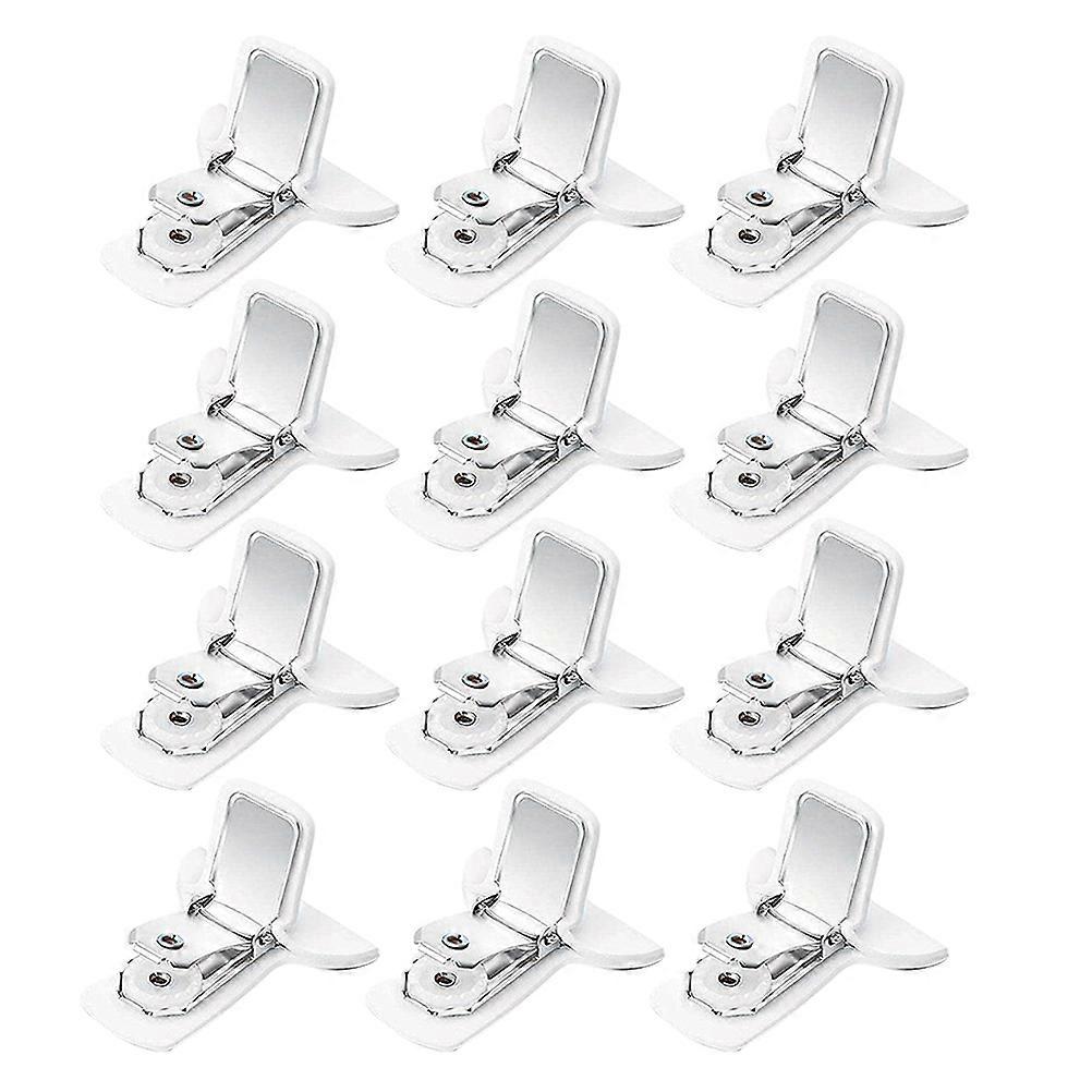 Padded Comforter Clips for Non-Slip Quilt Holding 12Pcs White Clips