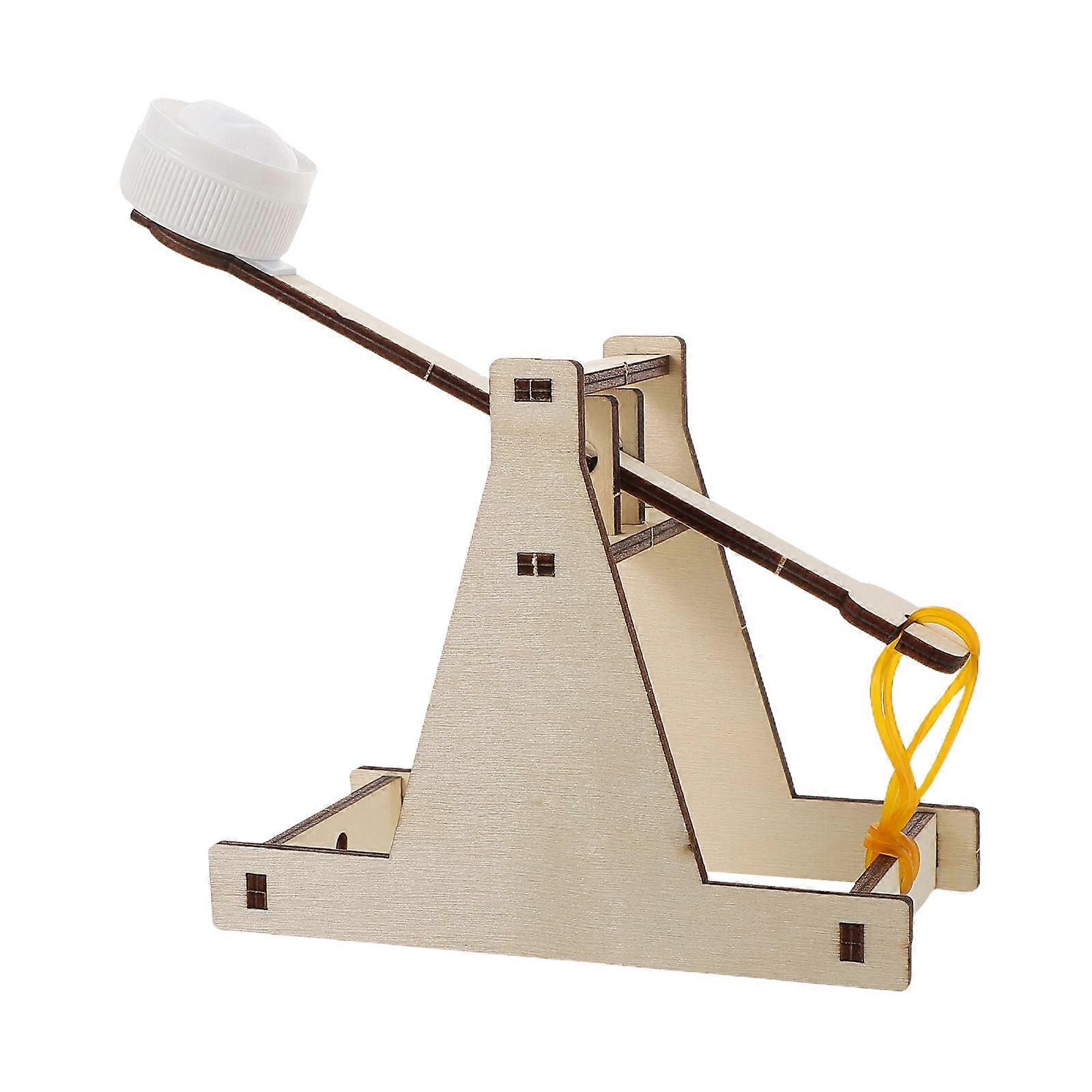 DIY Wood Catapult Kit for Kids Stem Project 3Pcs Creative Building Set