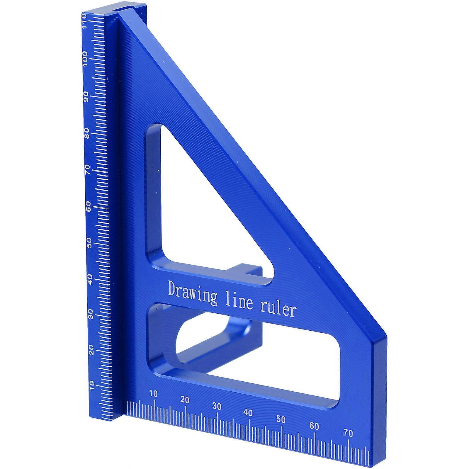 Carpenter 2 in 1 Miter Measuring Tool Aluminum Ruler for Woodworking 3Pcs