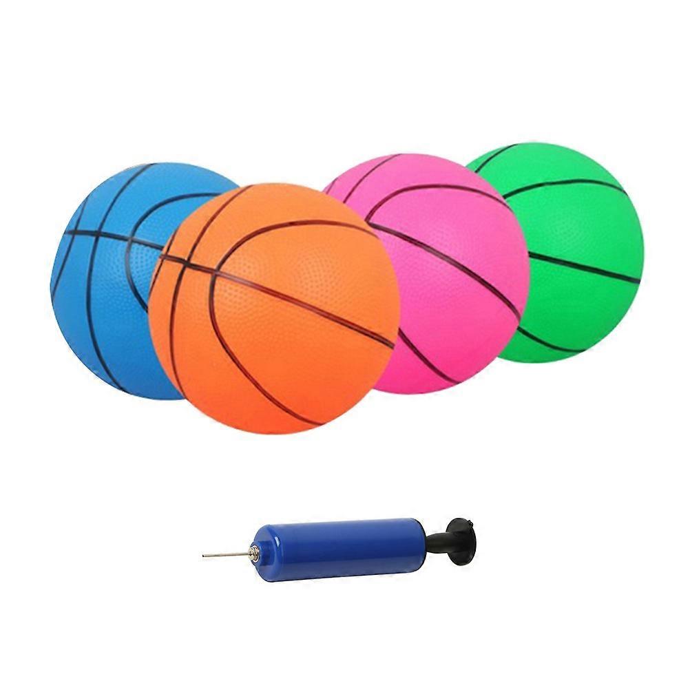 Kid Toy Basketball Toy for Playing 4Pcs Inflatable Basketball Set