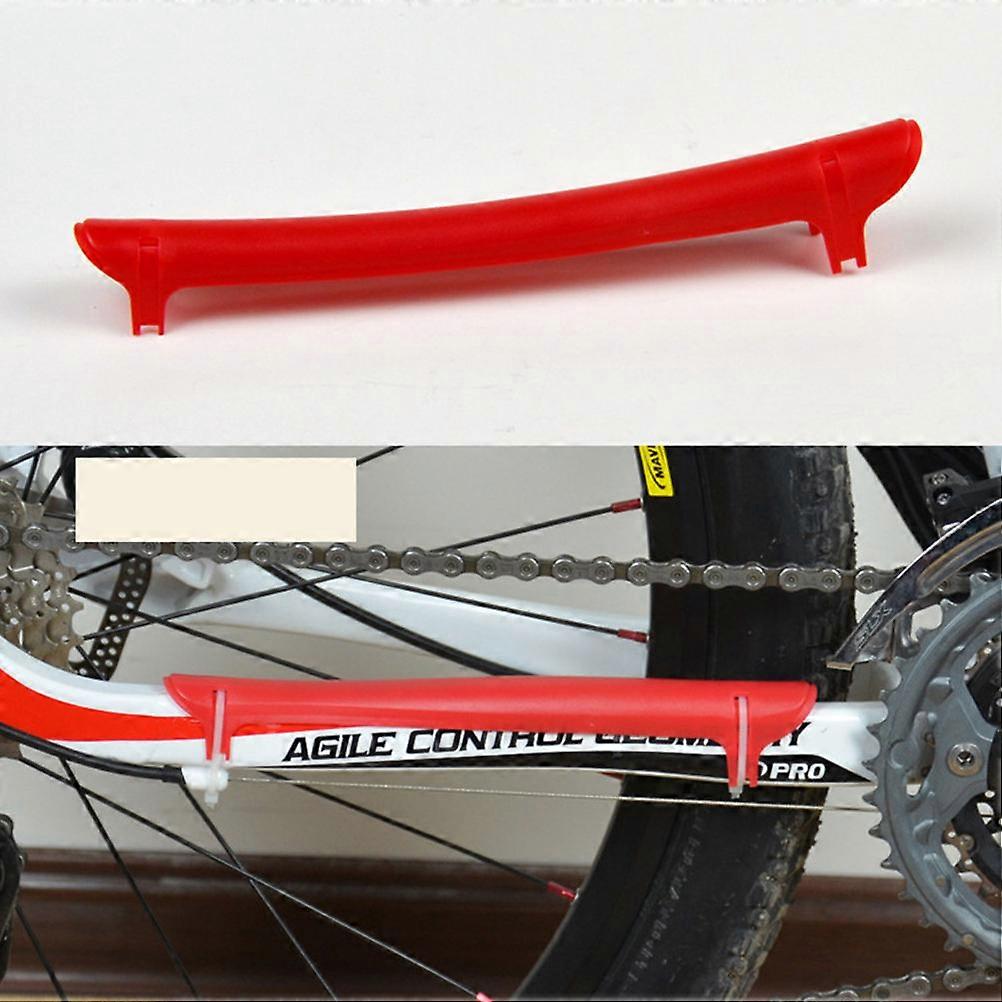 Chain Protector for Bike with 2Pcs Rubber Care Chain Stickers Red