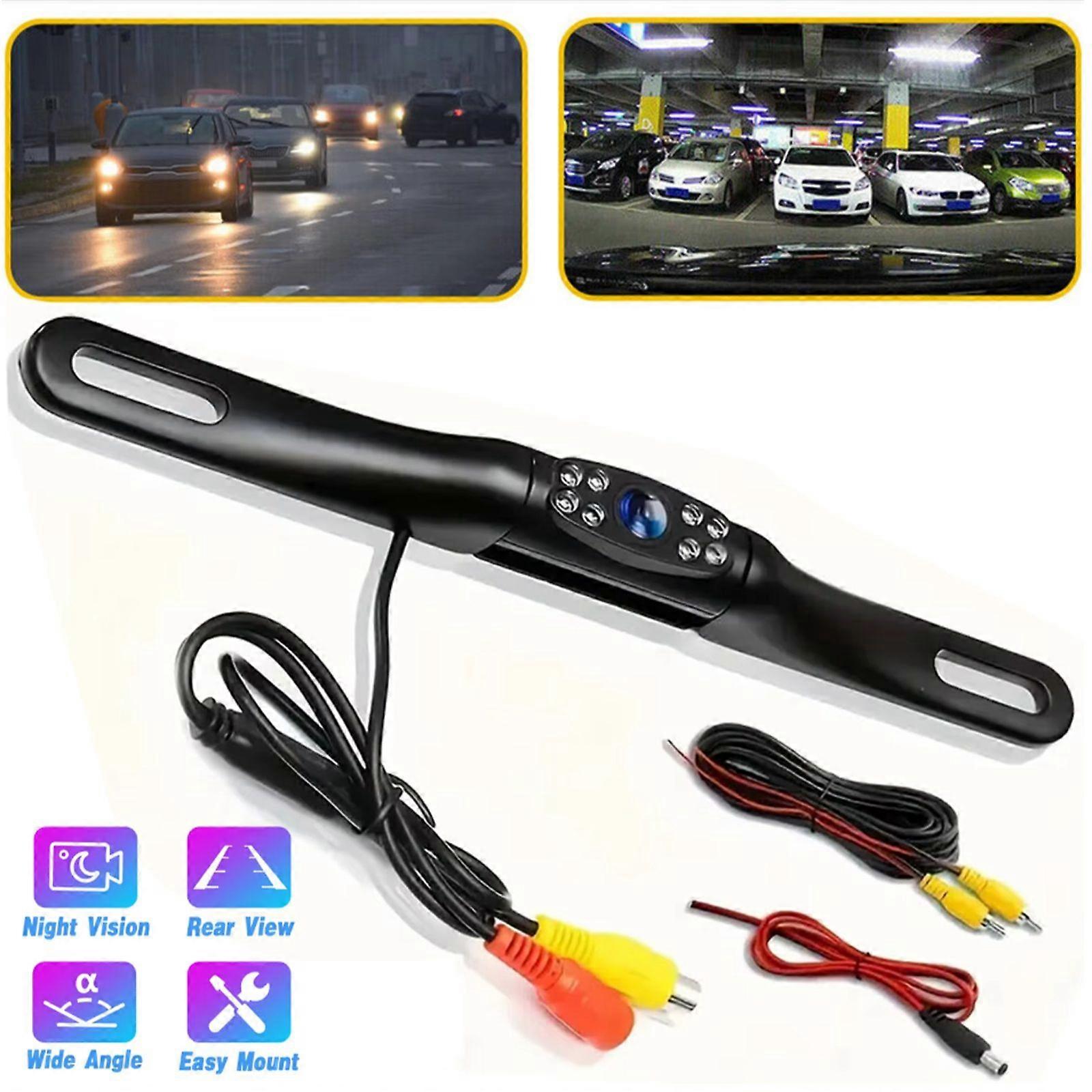 Car Reverse Camera License Plate Backup Camera 170 Wide View HD Night Vision