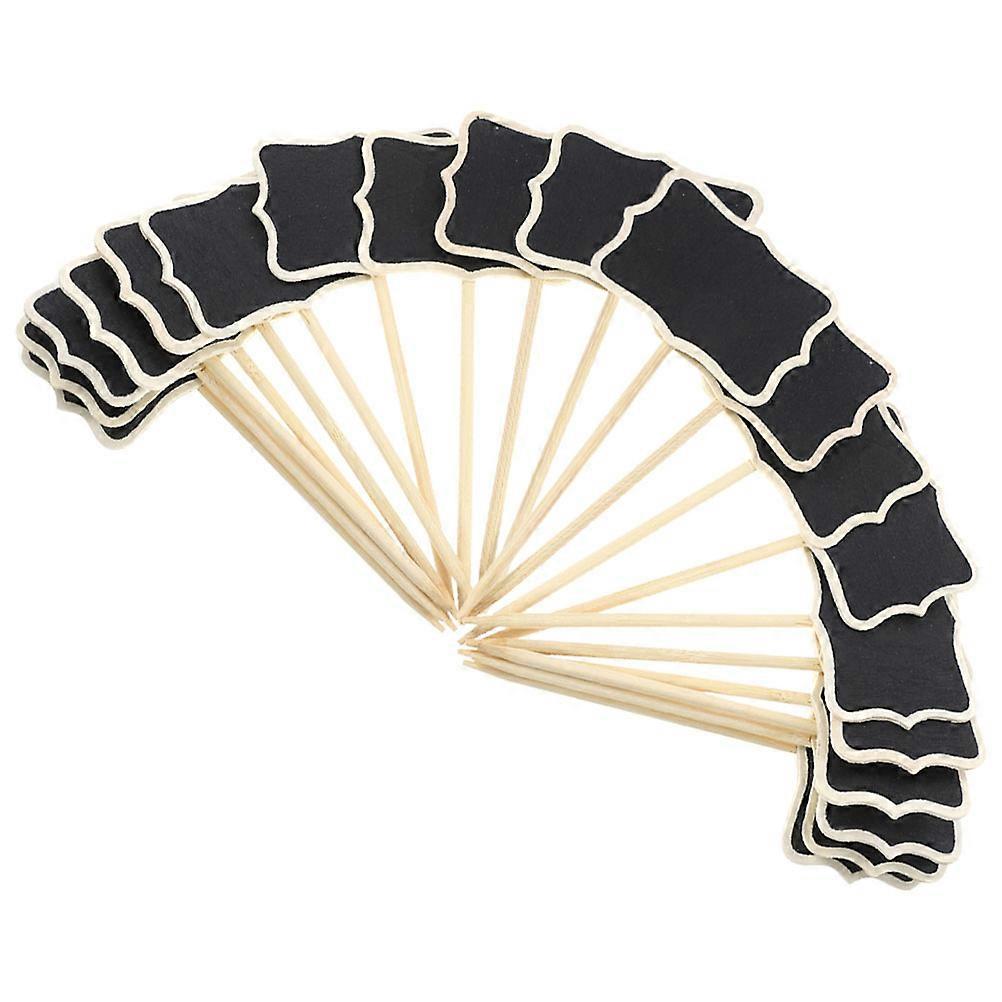 Mini Chalkboards Wooden Blackboard Signs for Message Writing 200Pcs