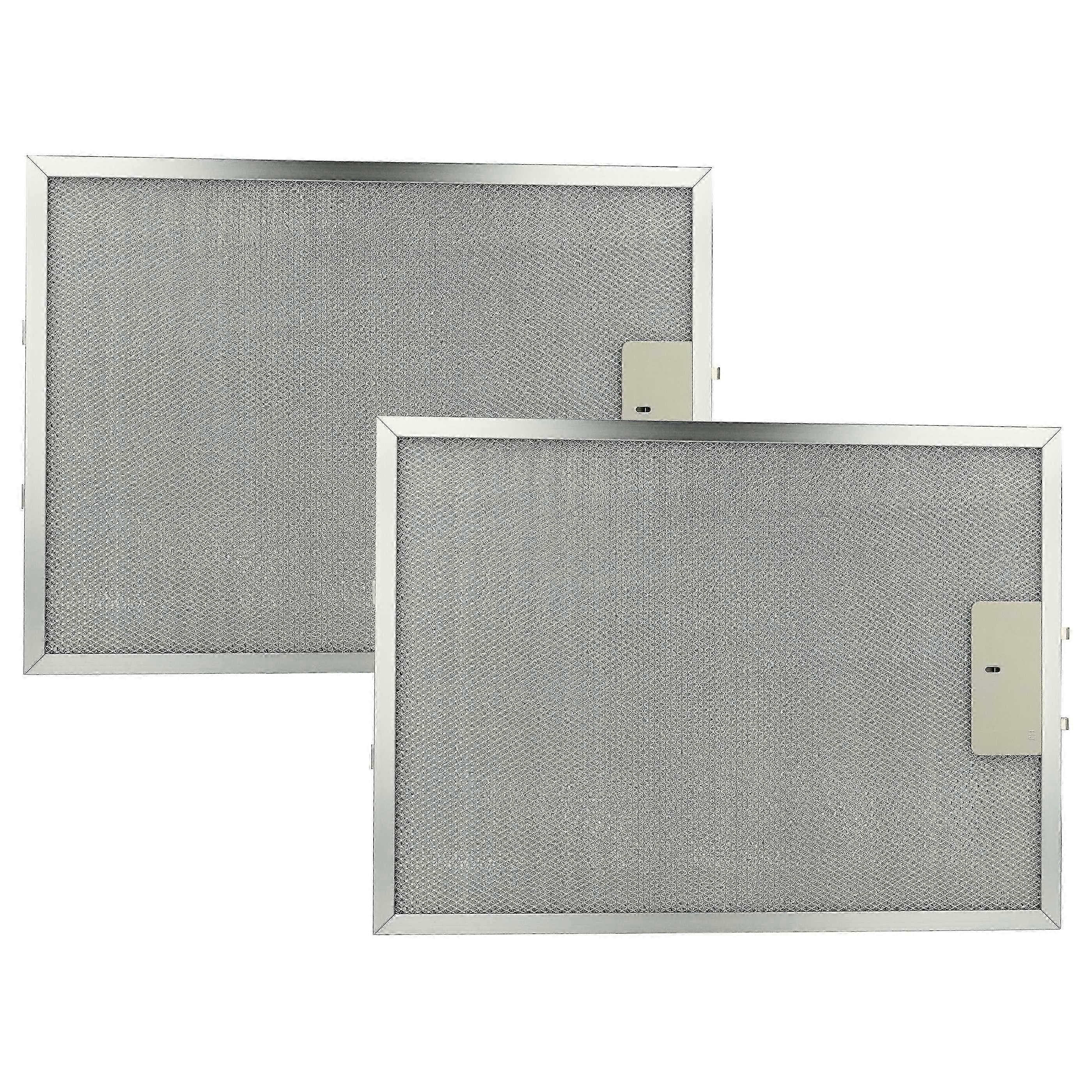 2x Filter Metallfettfilter kompatibel mit Electrolux EFT 60200 X 94212244501 Dunstabzugshaube - 38 x 28,3 x 0,9 cm, Metall