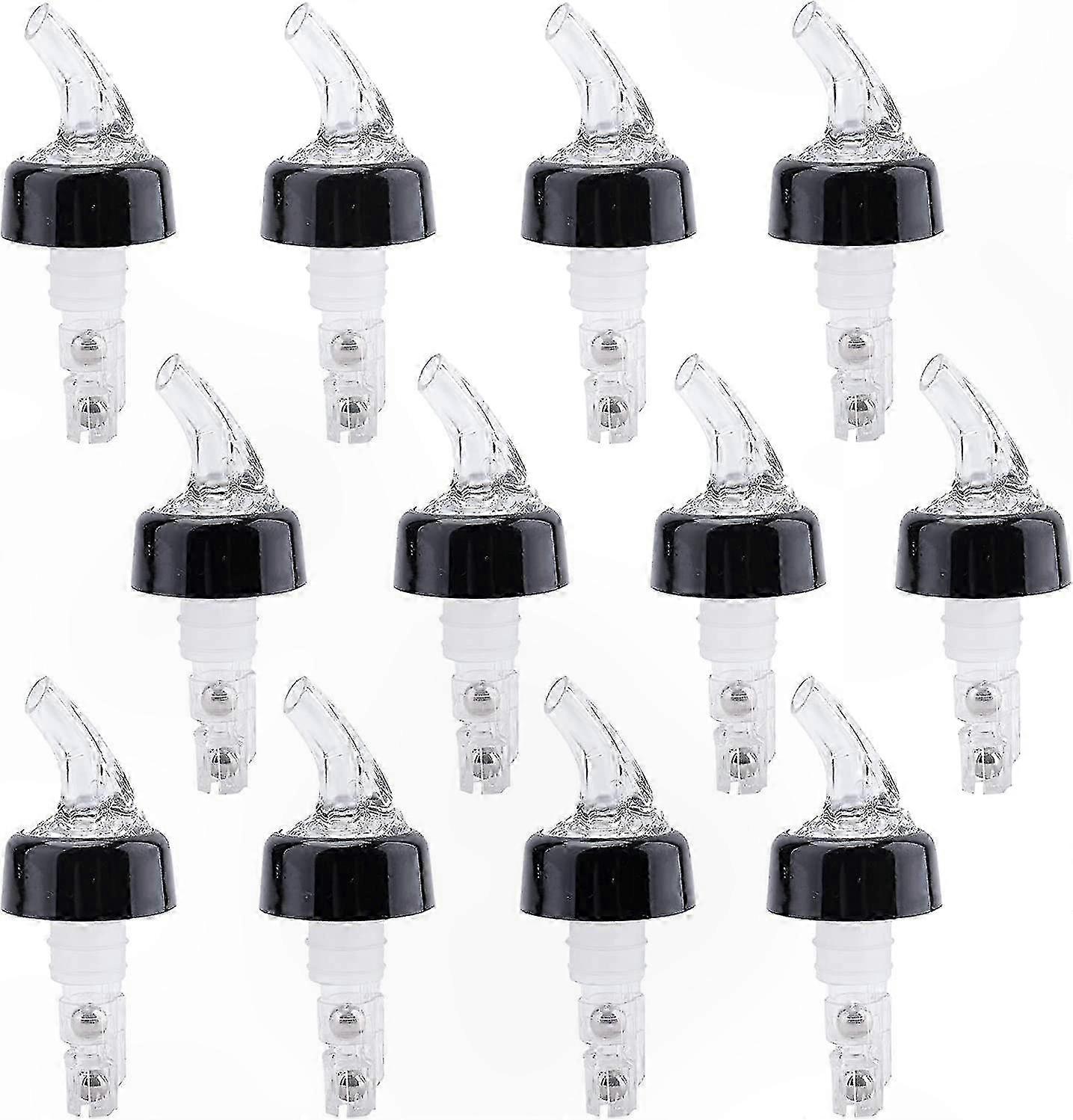 12 Pack Automatic Measured Bottle Pourer, 30ml Leak-Proof Bar Spouts for Quick Shot Spirit & Cocktail Dispensing