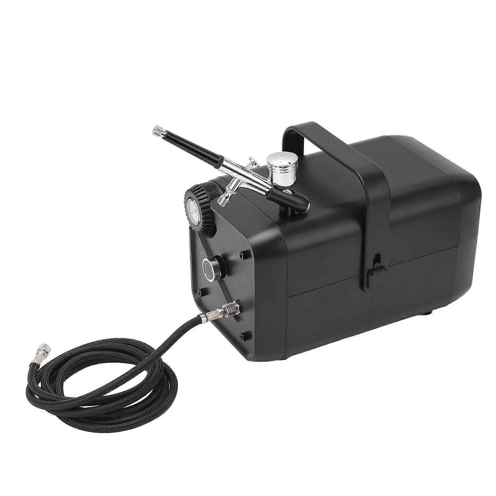 Professional Black Airbrush Kit 28L/MIN 2-43PSI US Plug