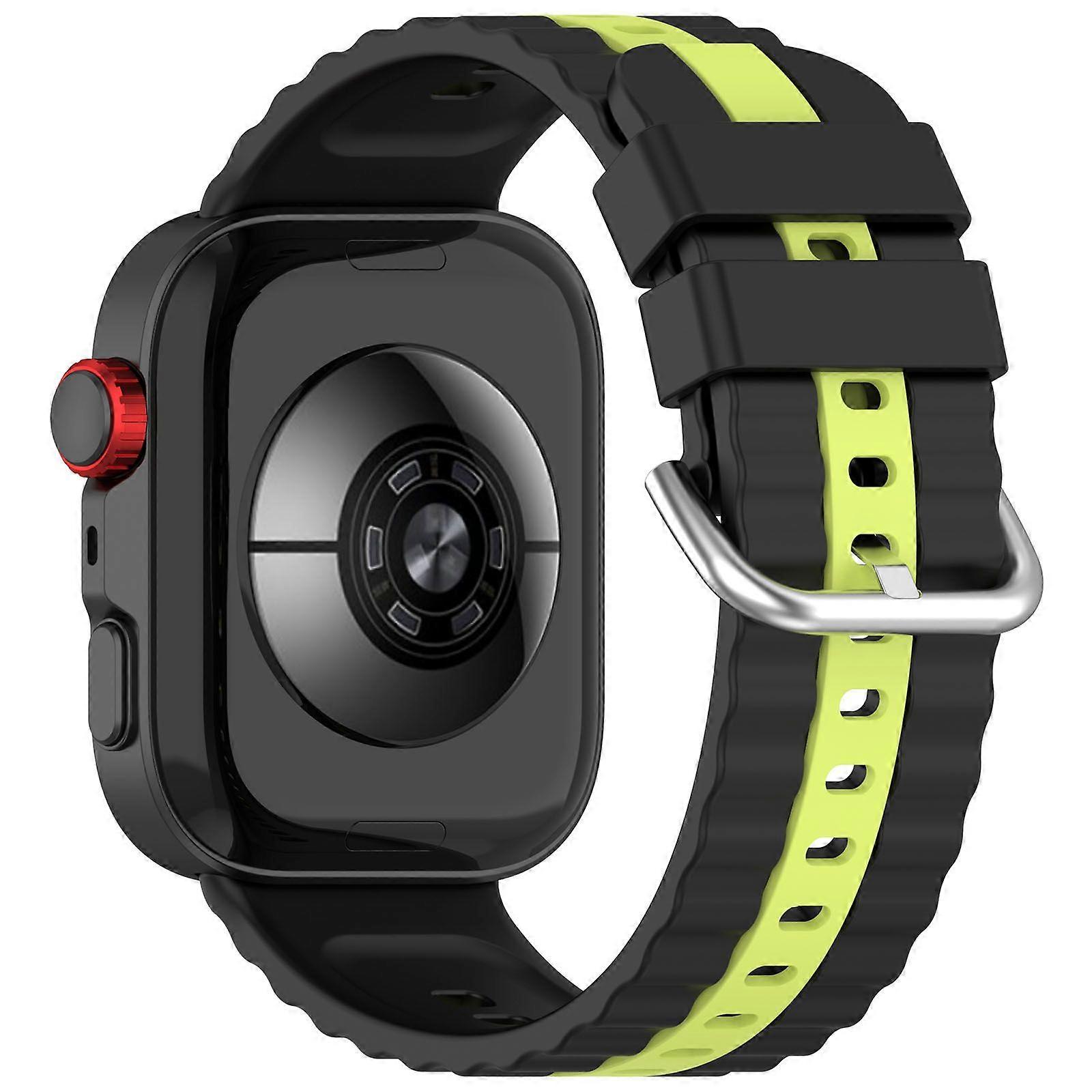Silicone Strap for Huawei Watch Fit 4/ 4 Pro/ 3 Dual Color Wave Design Watch Band
