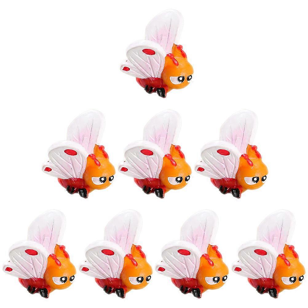 Tiny Butterflies Cartoon Butterflies Figurines for Decor 8Pcs Set