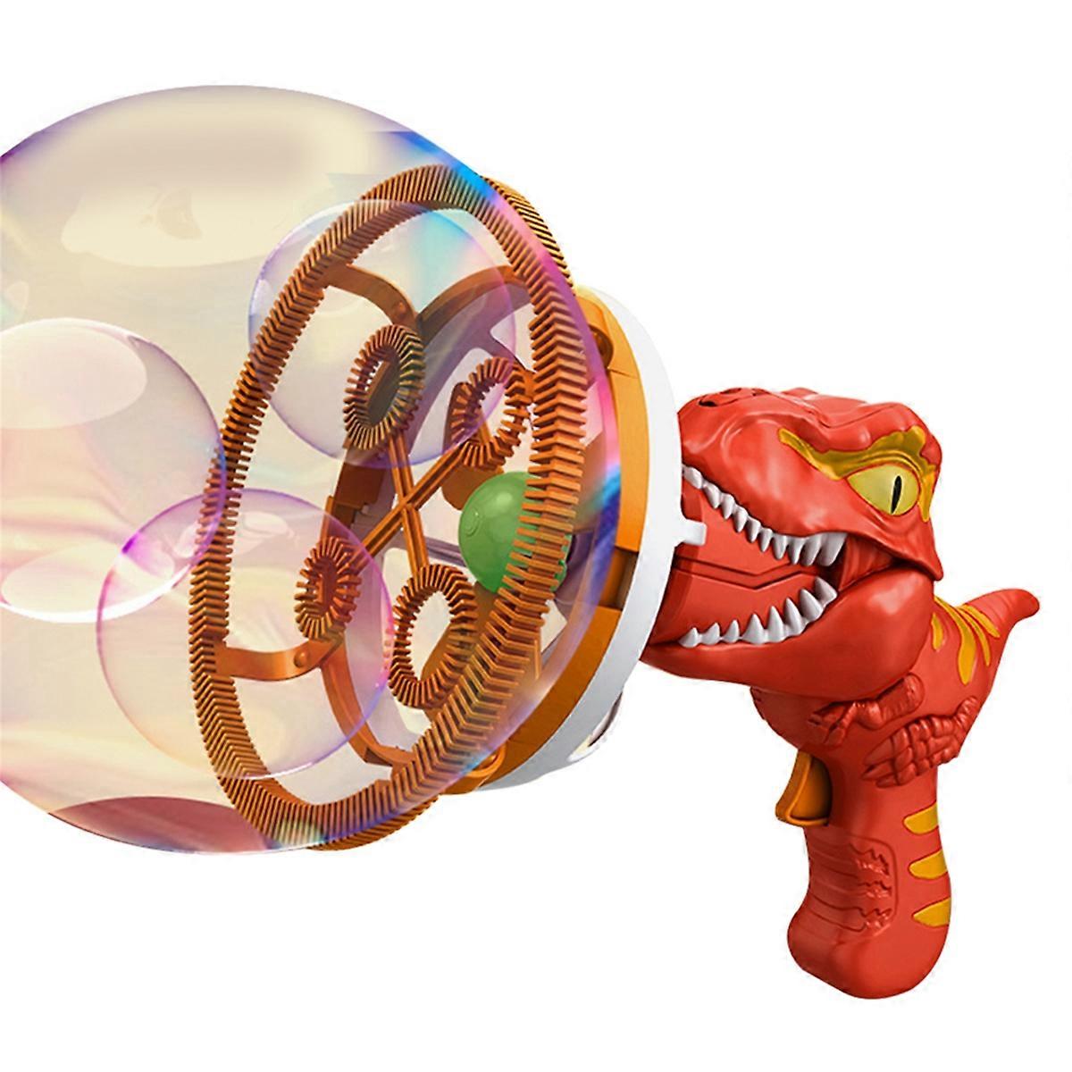 Electric Dinosaur Bubble Machine Bubble Dinosaur Pool Toys Red