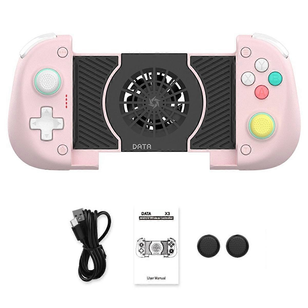 X3 Bluetooth Wireless Controller for Switch/OLED with Cooling Fan Dual Hall Joystick for Mobile for