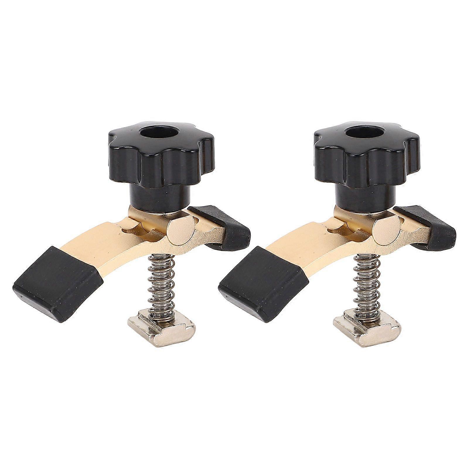 2PCS T Track Hold Down Clamps Aluminum Alloy Press Plate Clamp for CNC Router Engraving Machine