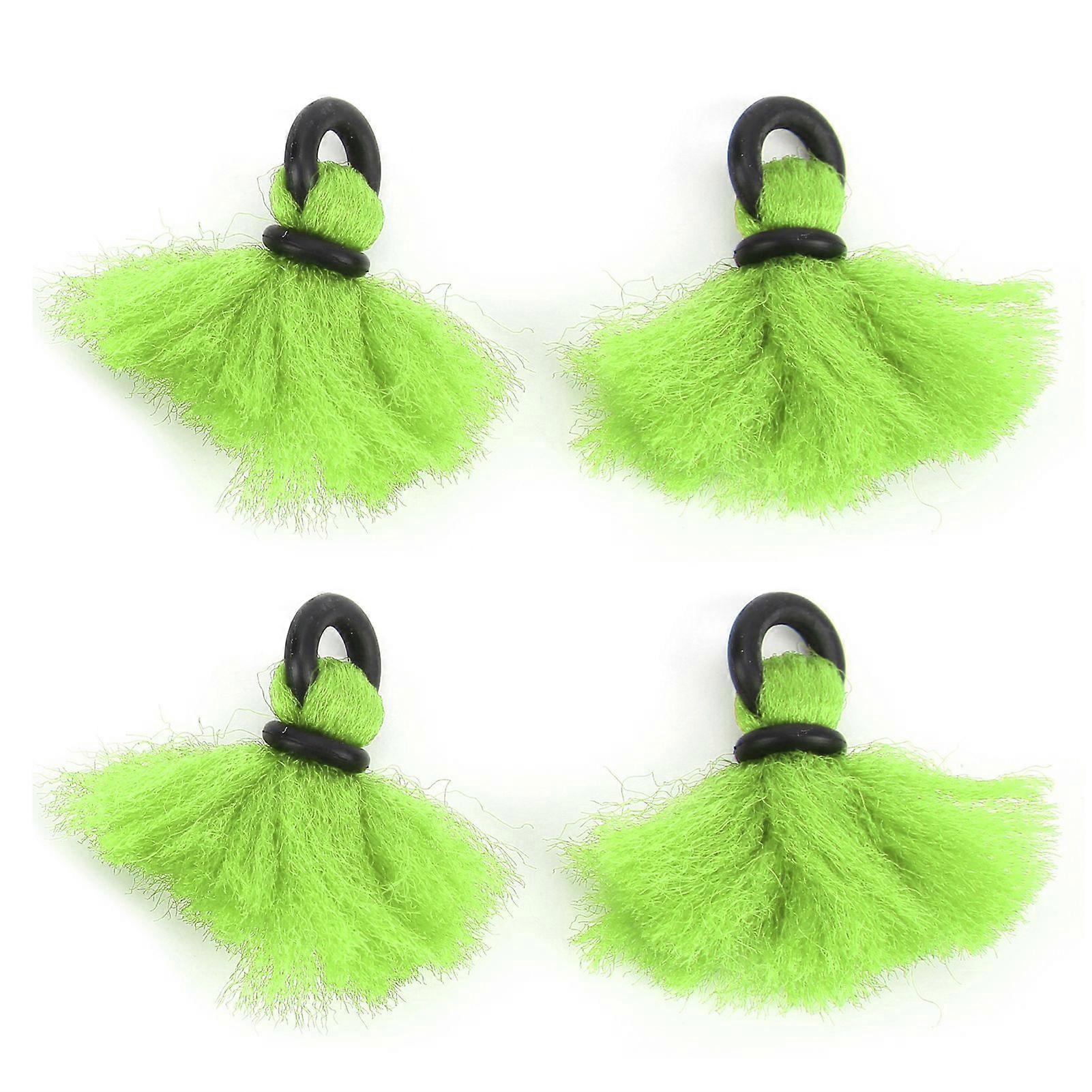 4pcs Fly Fishing Float Yarn Strike Indicators Drift Hook Positioning Floats BobbersGreen