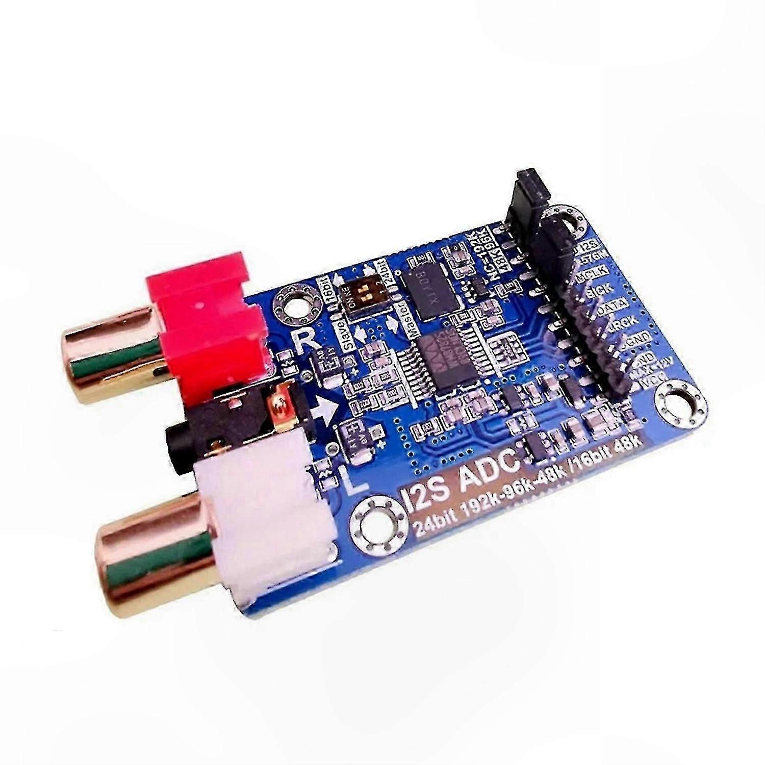 HiFi Audio ADC Module I2S Interface 24BIT 192K Development Board WM8782S Master Slave Mode Signal Acquisition Card