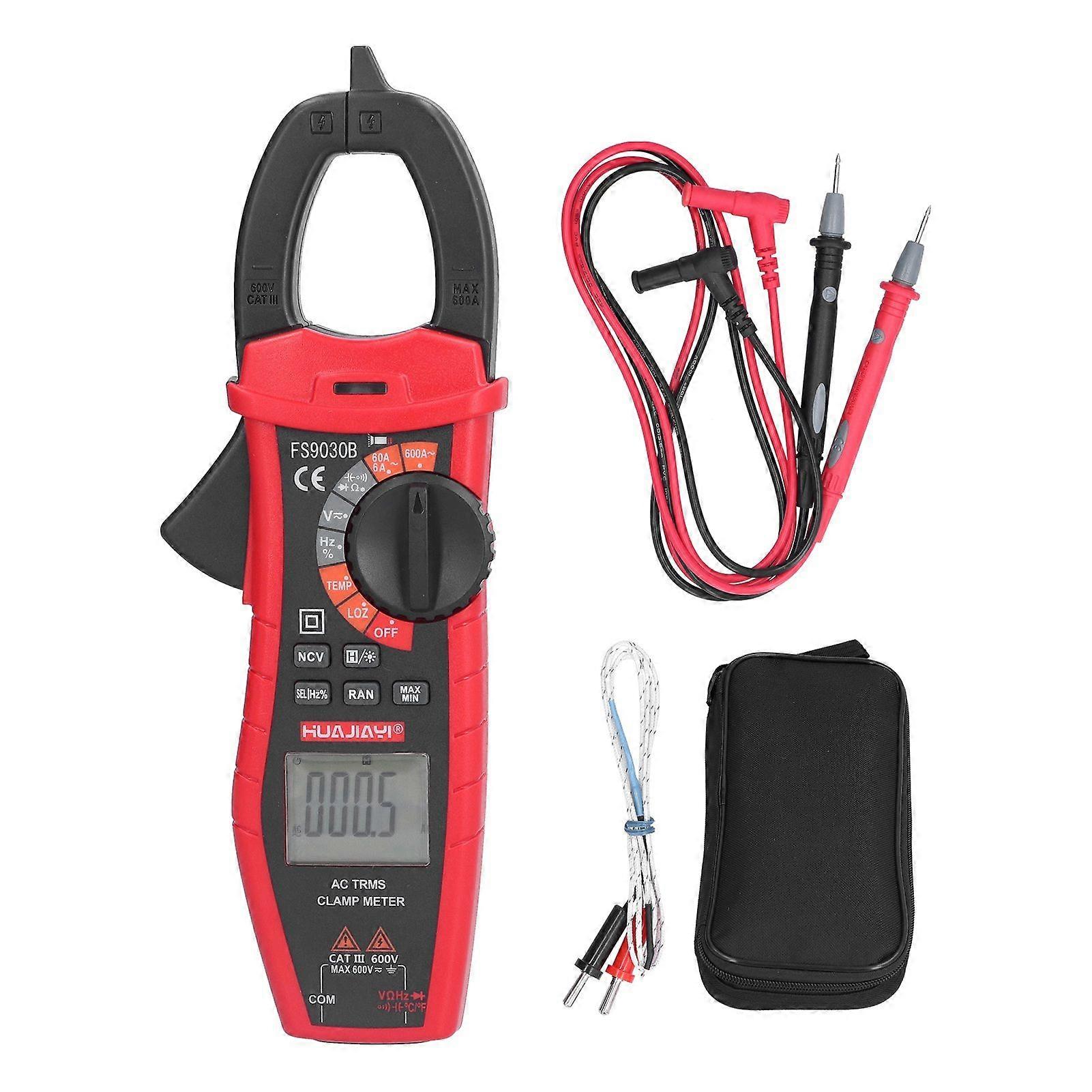 FS9030B AC Clamp Meter Digital Multimeter Intelligent Voltage Current Tester Clamp Ammeter