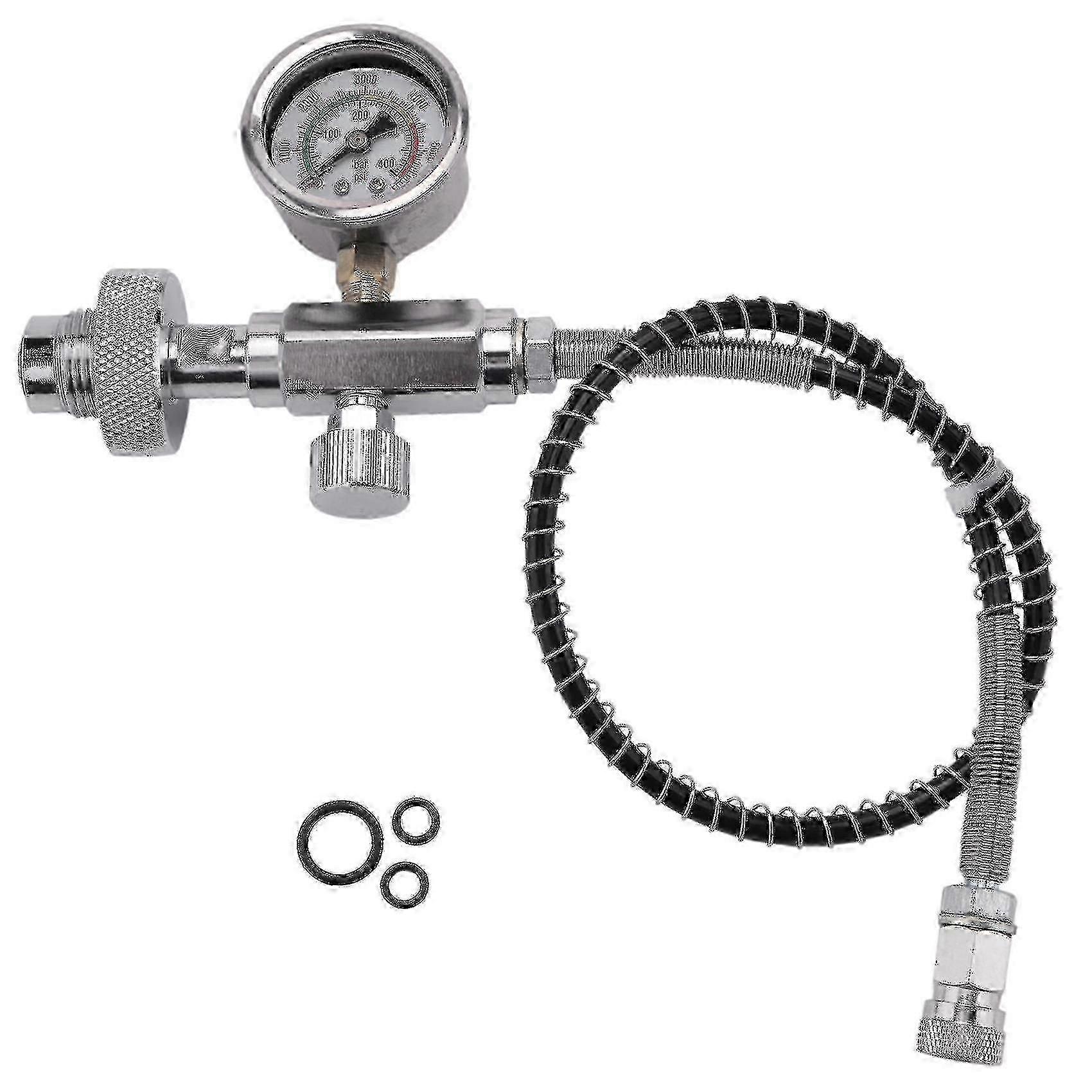 محول محطة تعبئة PCP G5 / 8 DIN 300 بار خرطوم 50 سم لأسطوانات الغوص