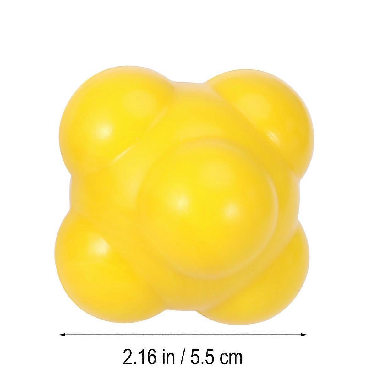 Baseball Training Ball Reaction Ball for Agility 2Pcs Yellow Medium
