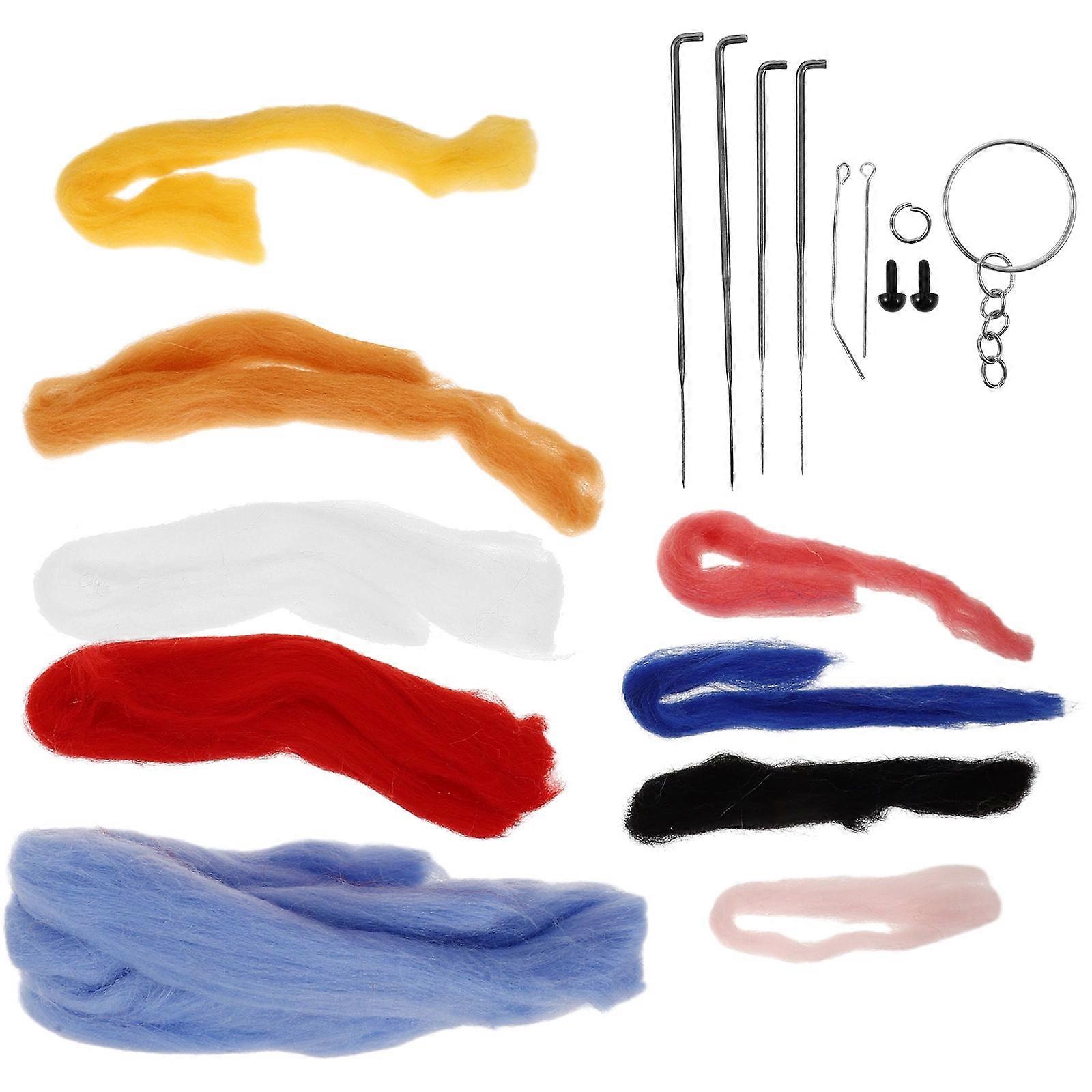 Needle Felting Kit for 2Sets Household DIY Wool Felt Doll Felting