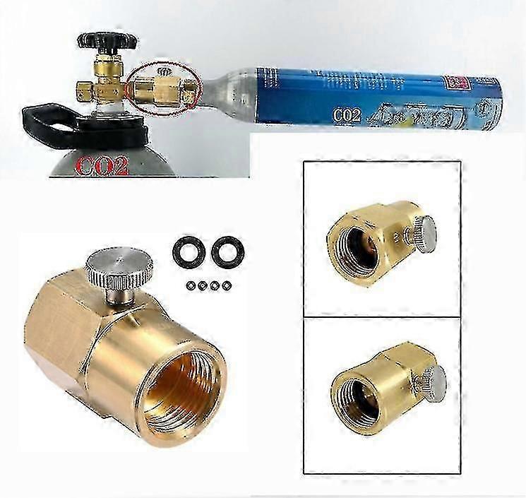 Premium CO2 Filling Connector Adapter for Soda Water Bottles - Australian TR21-4 to G1/2 Thread