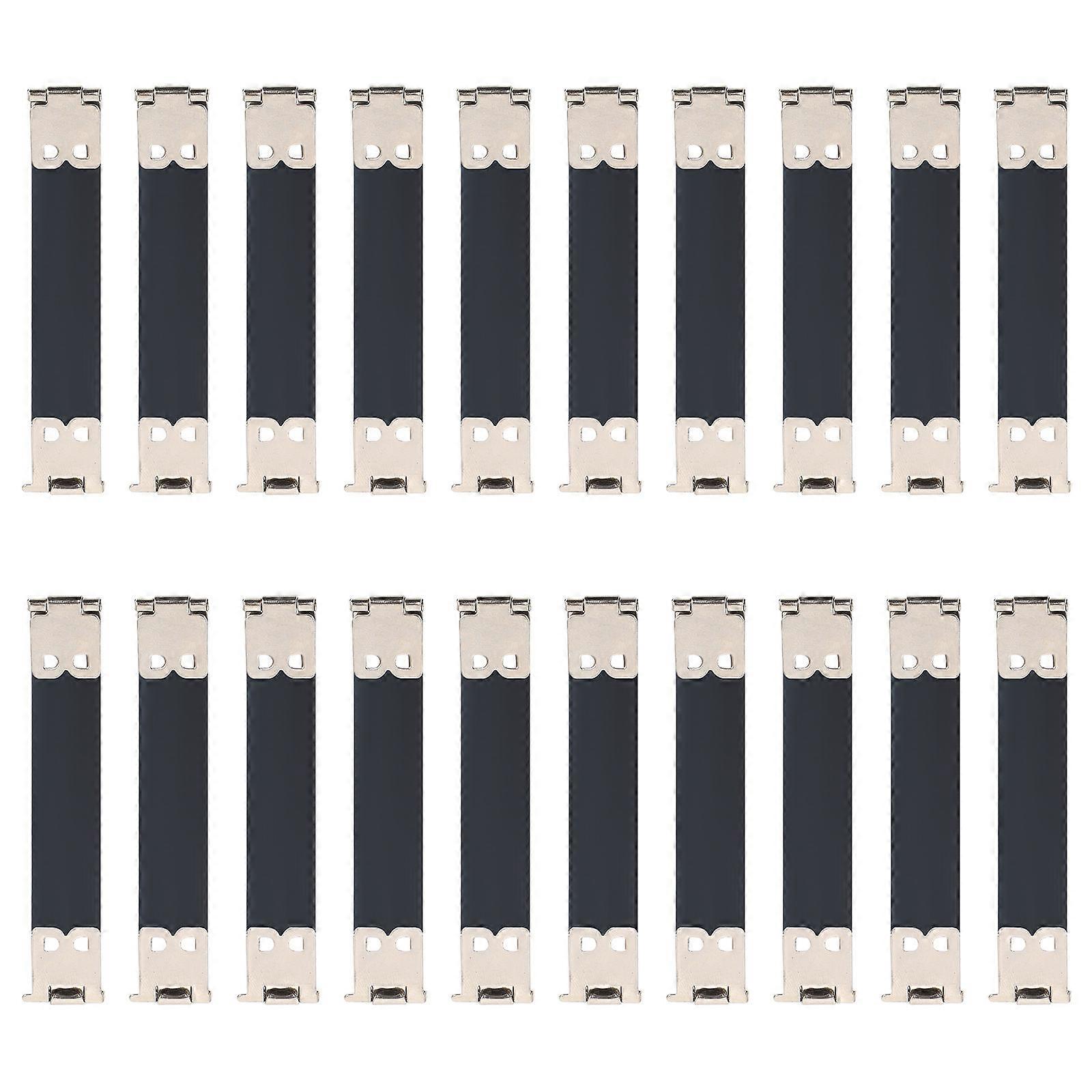 Handbag Hinges Spring Clip Metal Internal Flex Frame for Craft 100Pcs