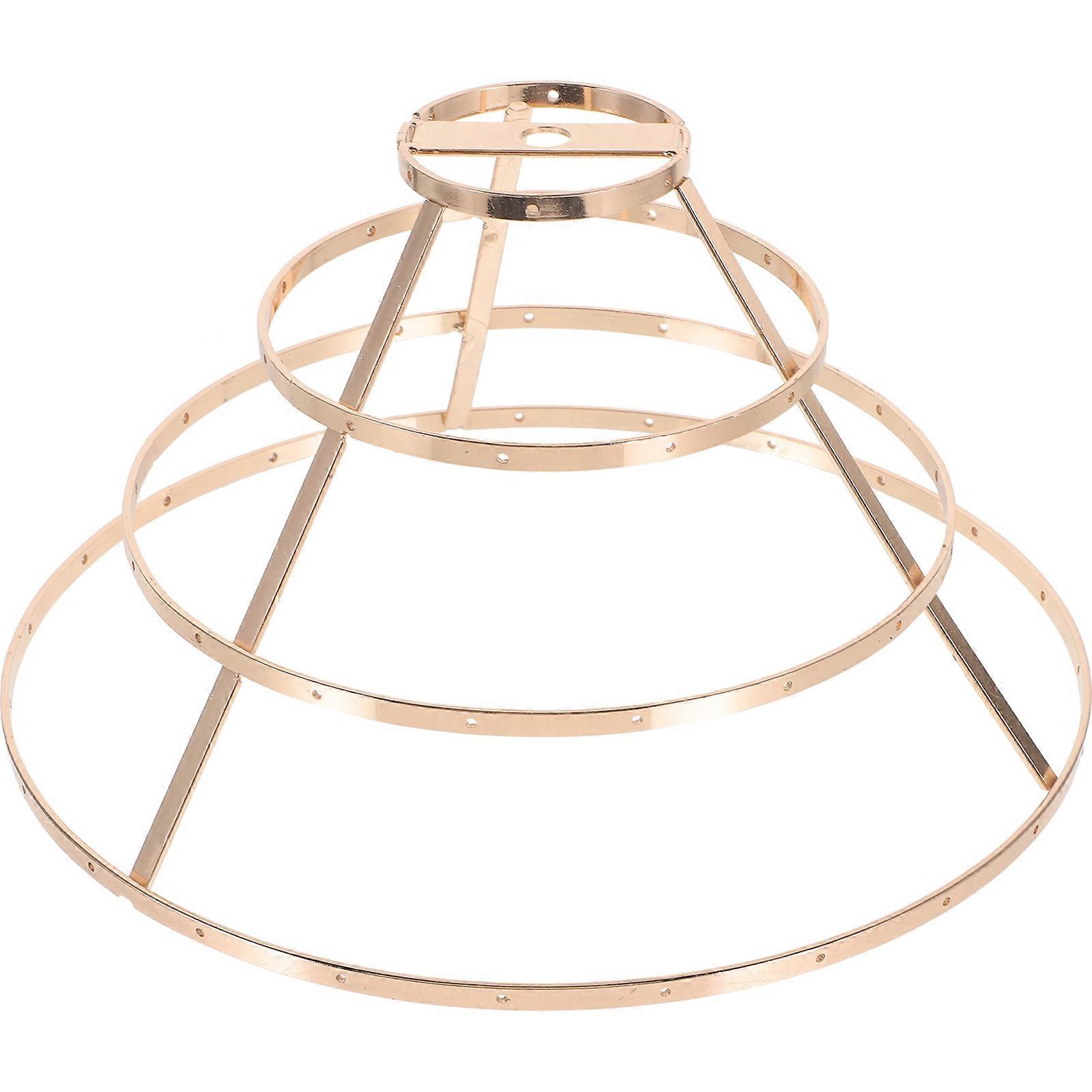 Metal Lamp Shade Frame Iron Lampshade Rack for Decor 2Pcs DIY Made