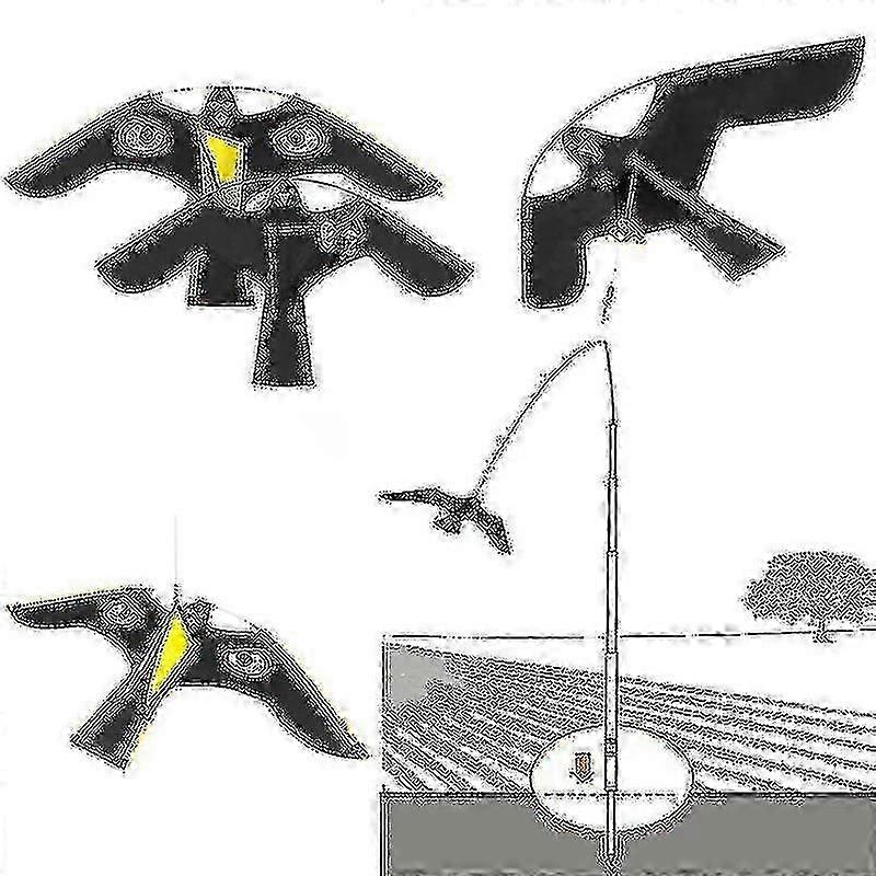 Uusi lentävä haukka leija lintukarkotin puutarhapihan variksenpelättimen koristeluun